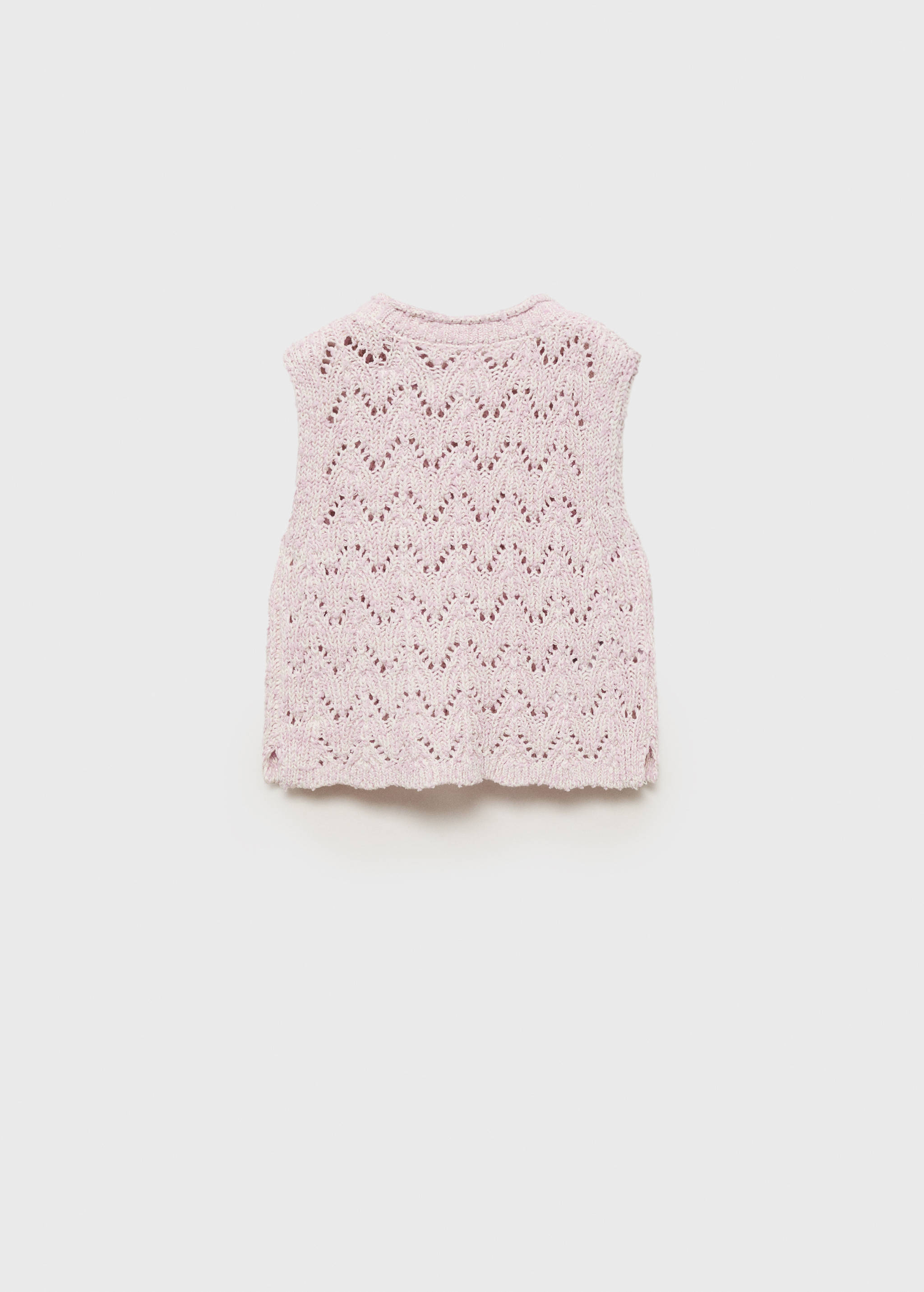 Openwork knit top - Reverse of the article