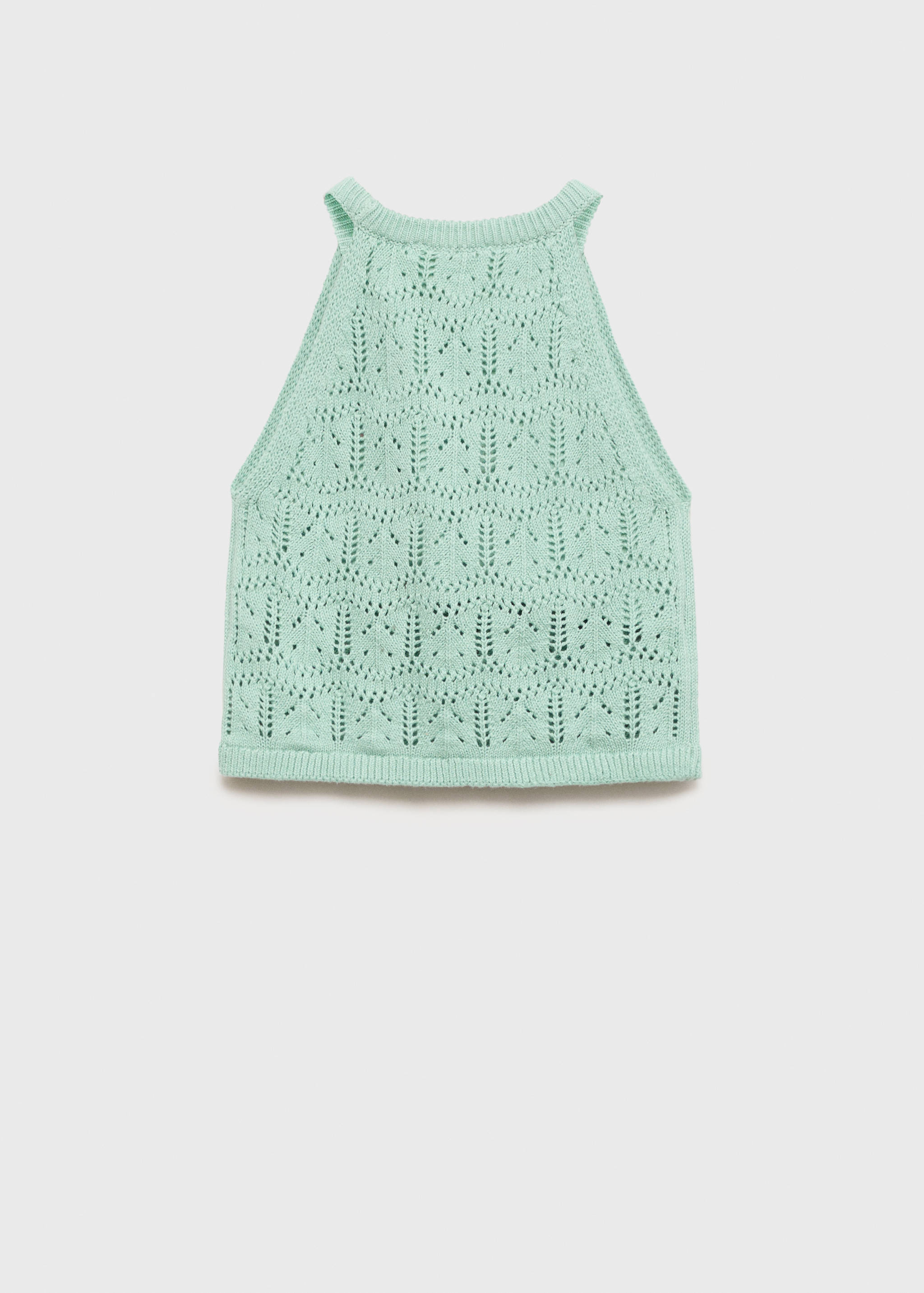 Openwork knit top - Reverse of the article