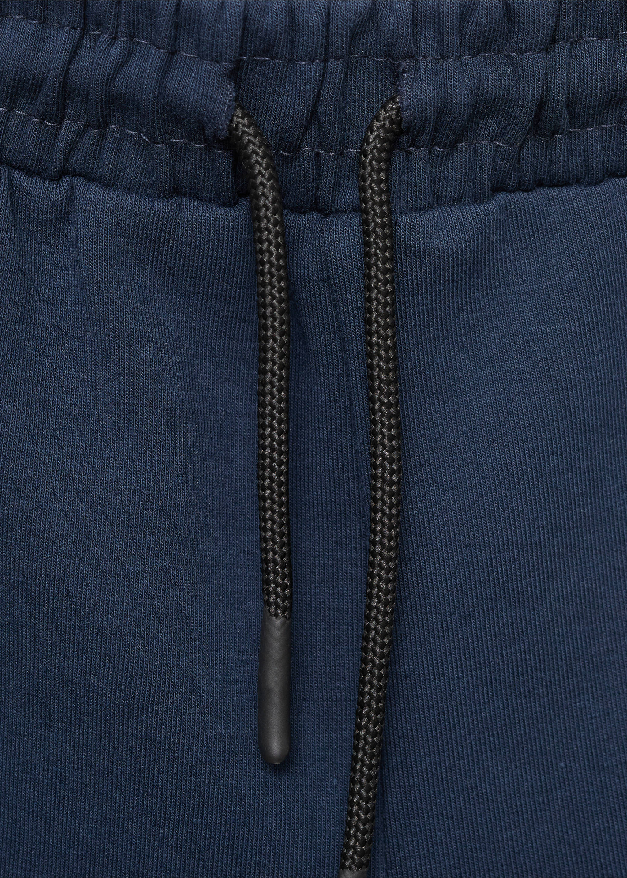 Cotton shorts with drawstring - Details of the article 0, Navy. Ref: 87037704-00.