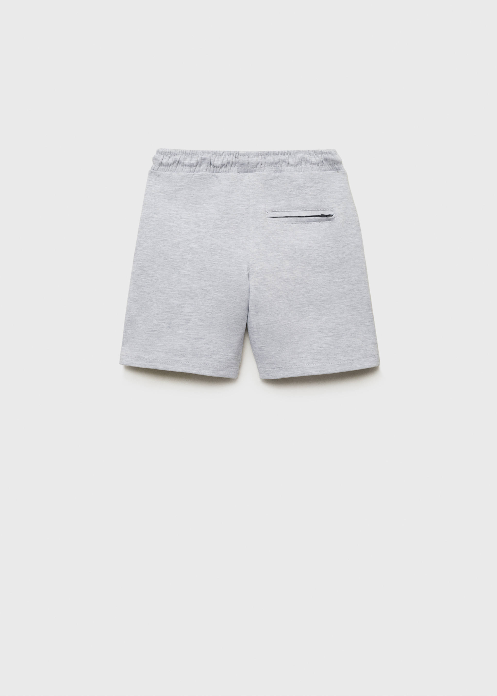 Cotton shorts with drawstring - Reverse of the article, Medium Heather Grey. Ref: 87037704-00.