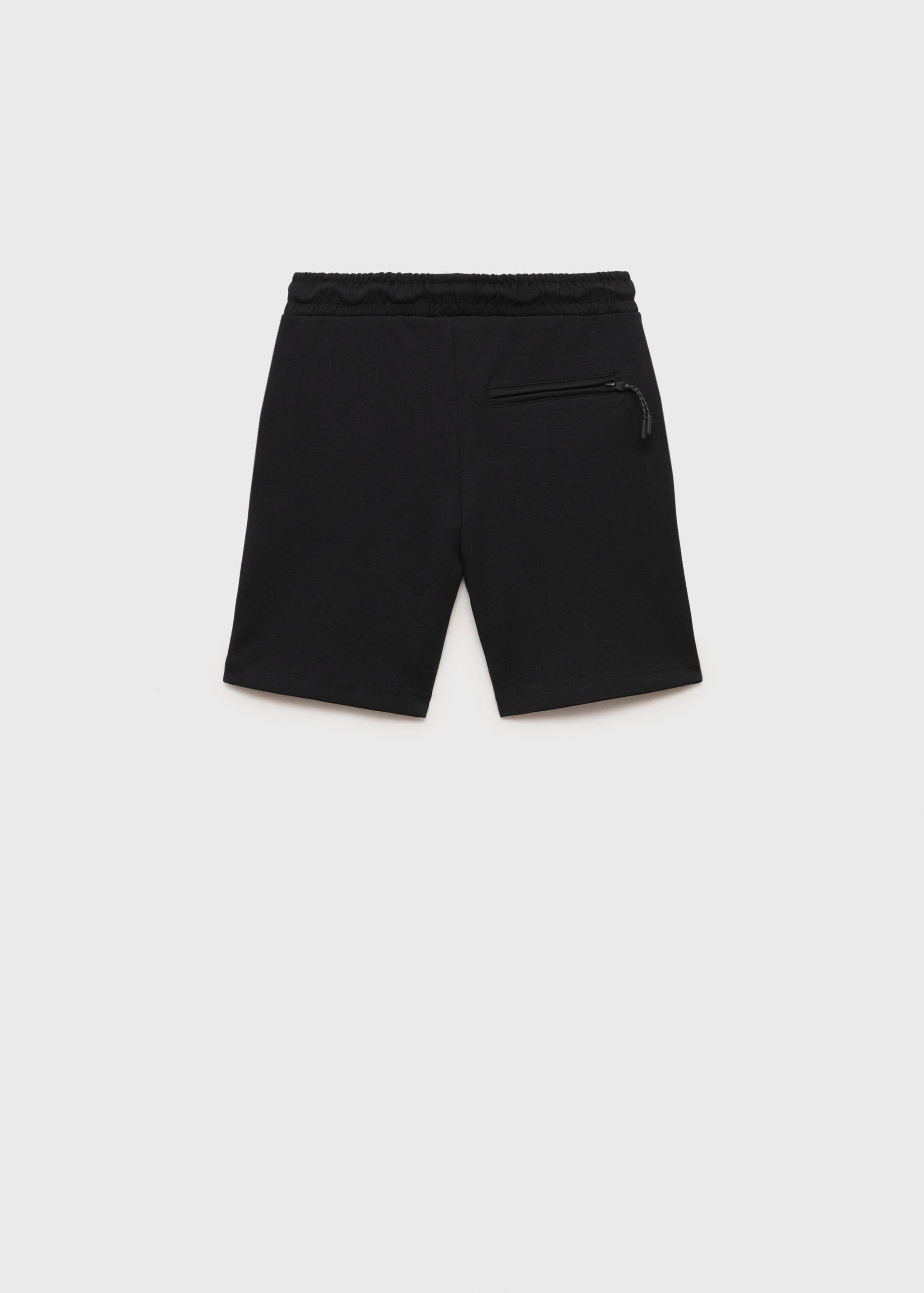 Cotton shorts with drawstring - Reverse of the article