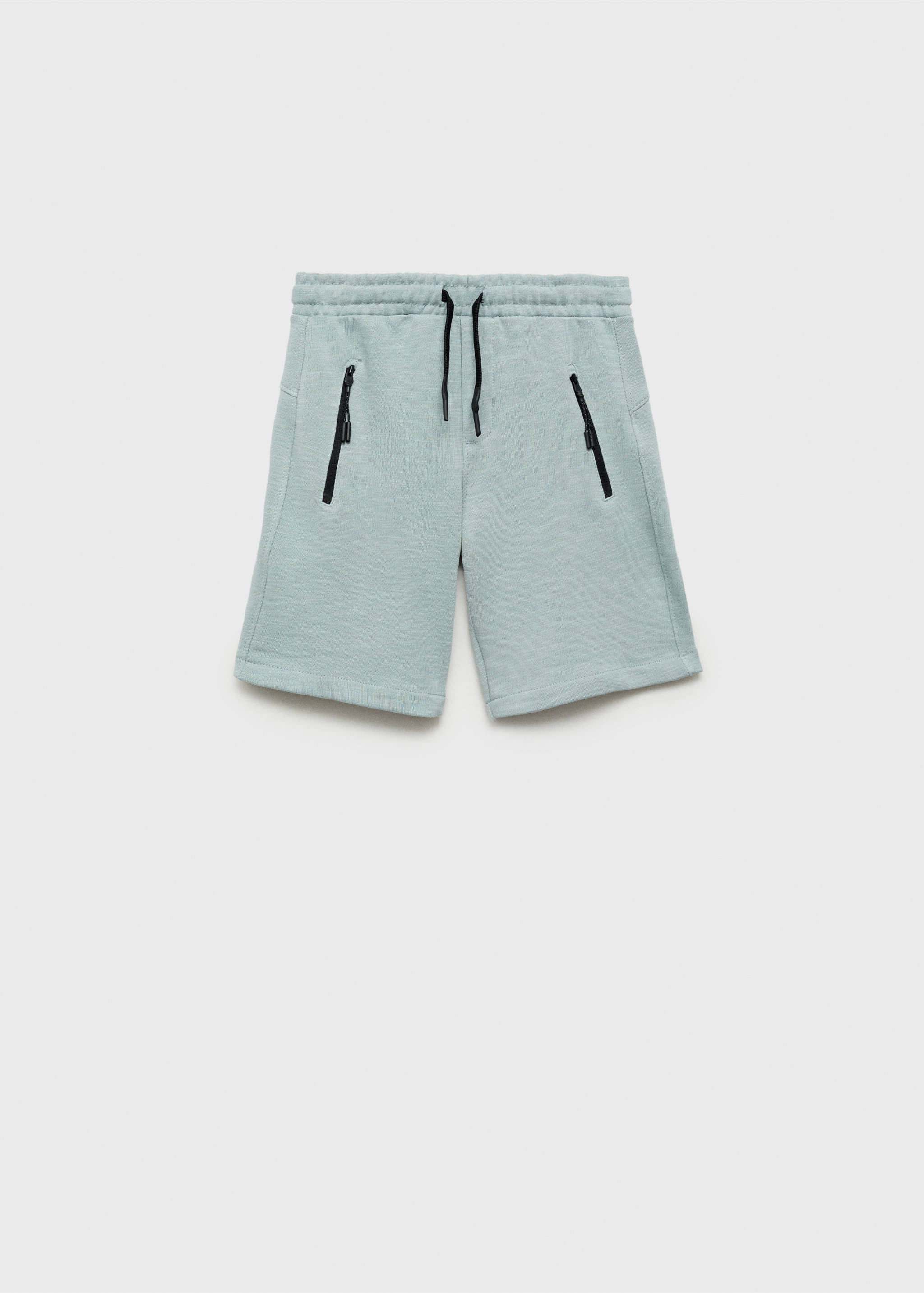 Contrast pockets Bermuda shorts - Article without model, Light/Pastel Grey. Ref: 87037705-00.
