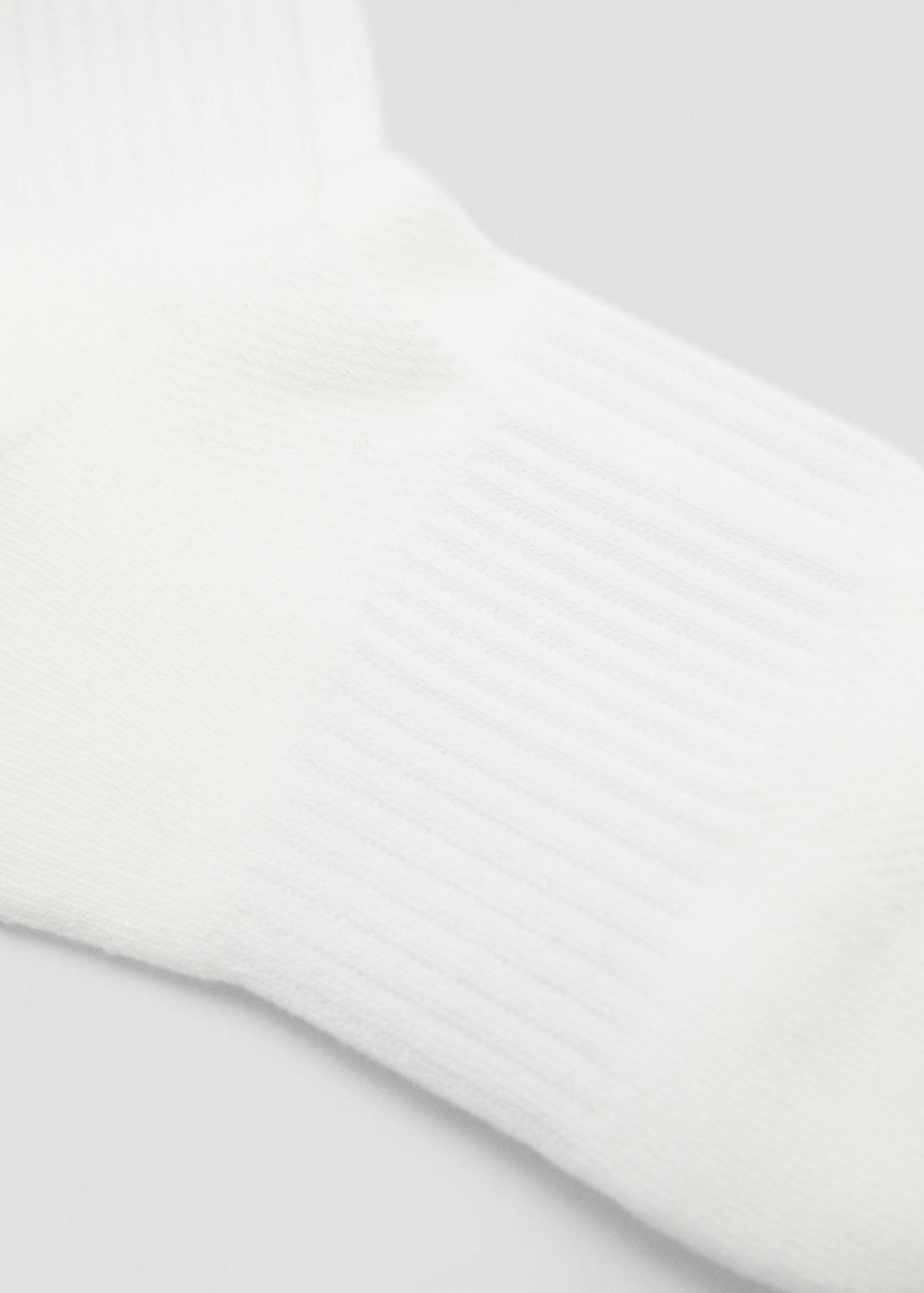 Striped socks with embroidered message - Details of the article 1
