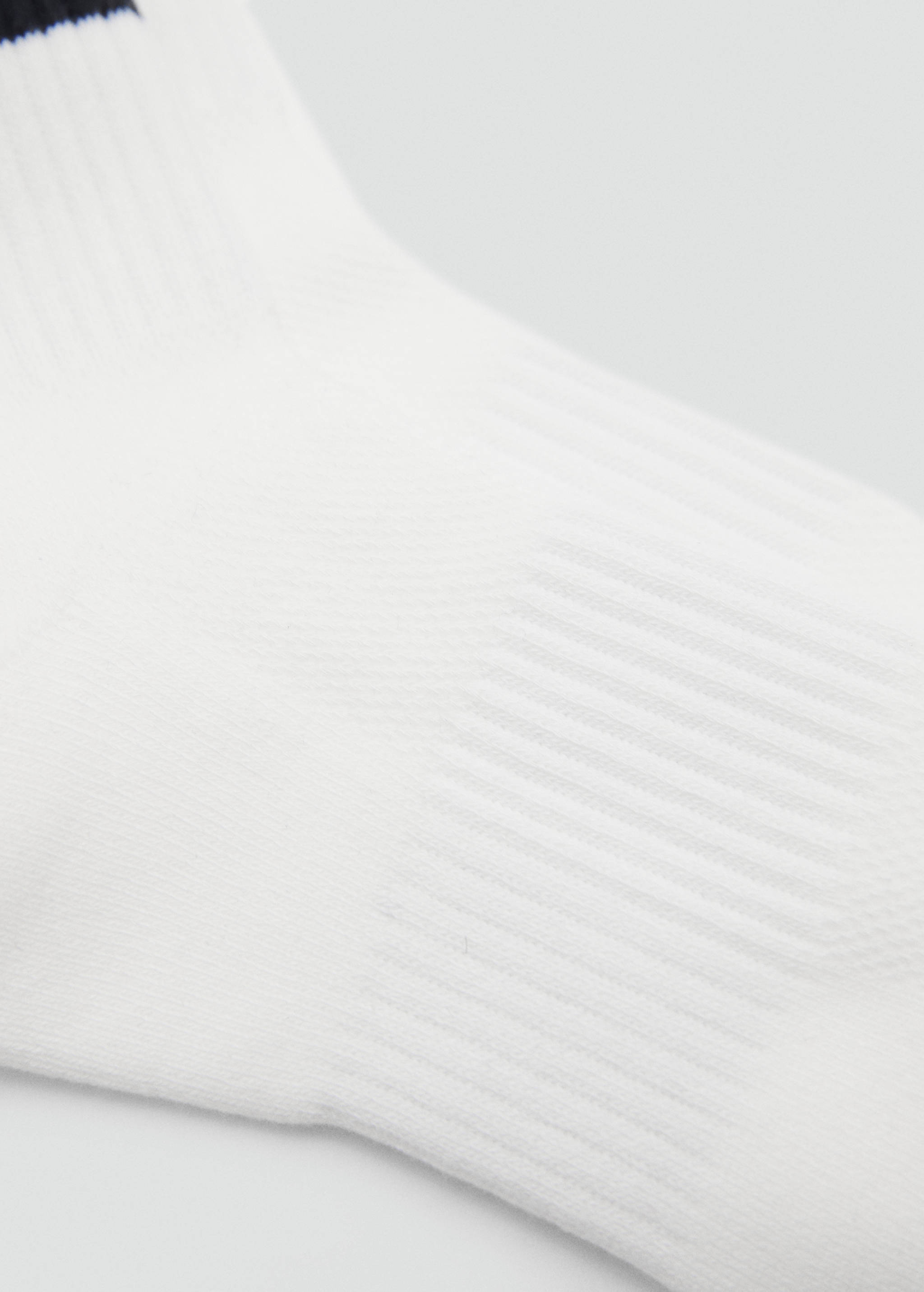 Striped socks with embroidered message - Details of the article 1