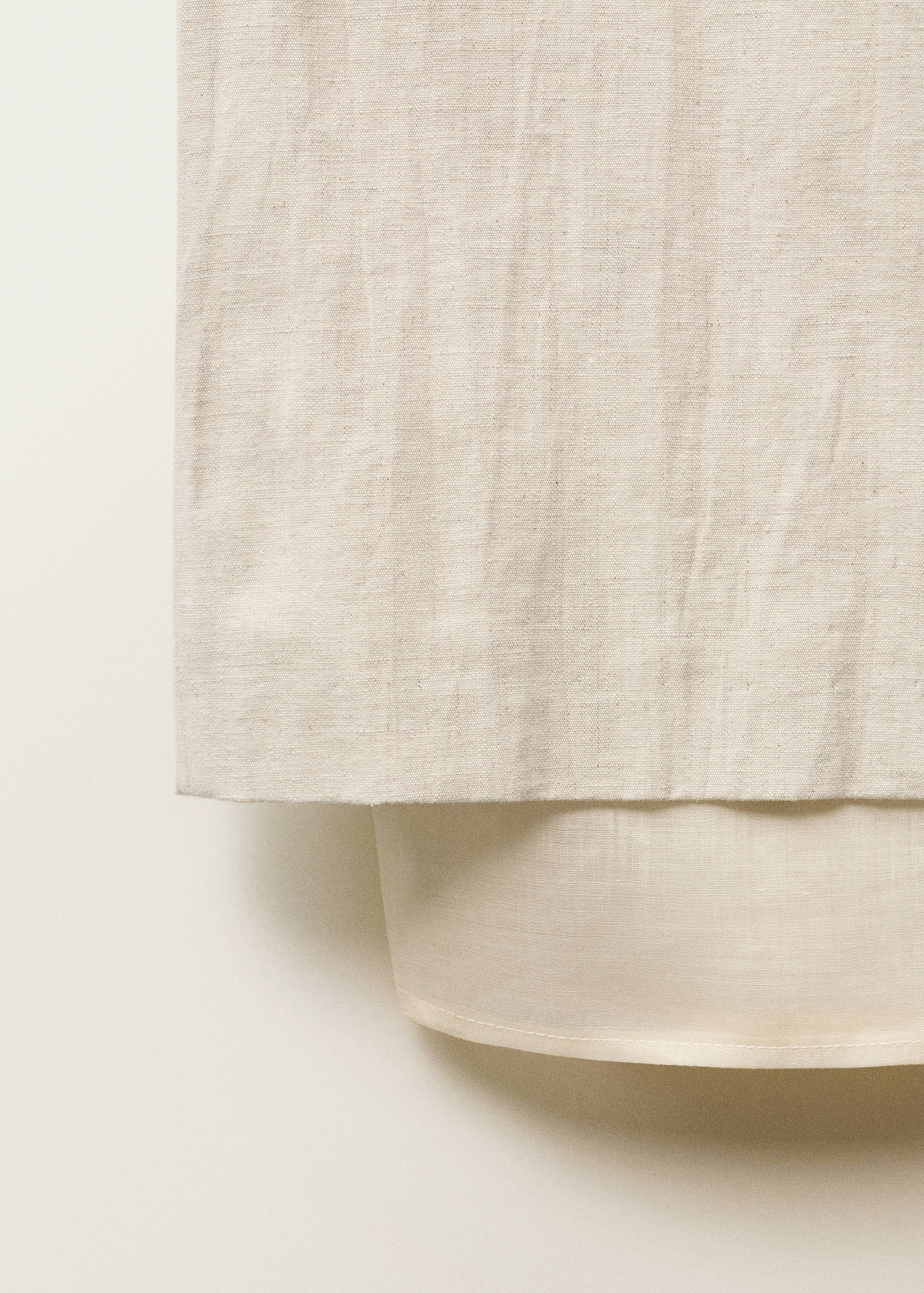 Combined linen-blend midi-skirt - Details of the article 8