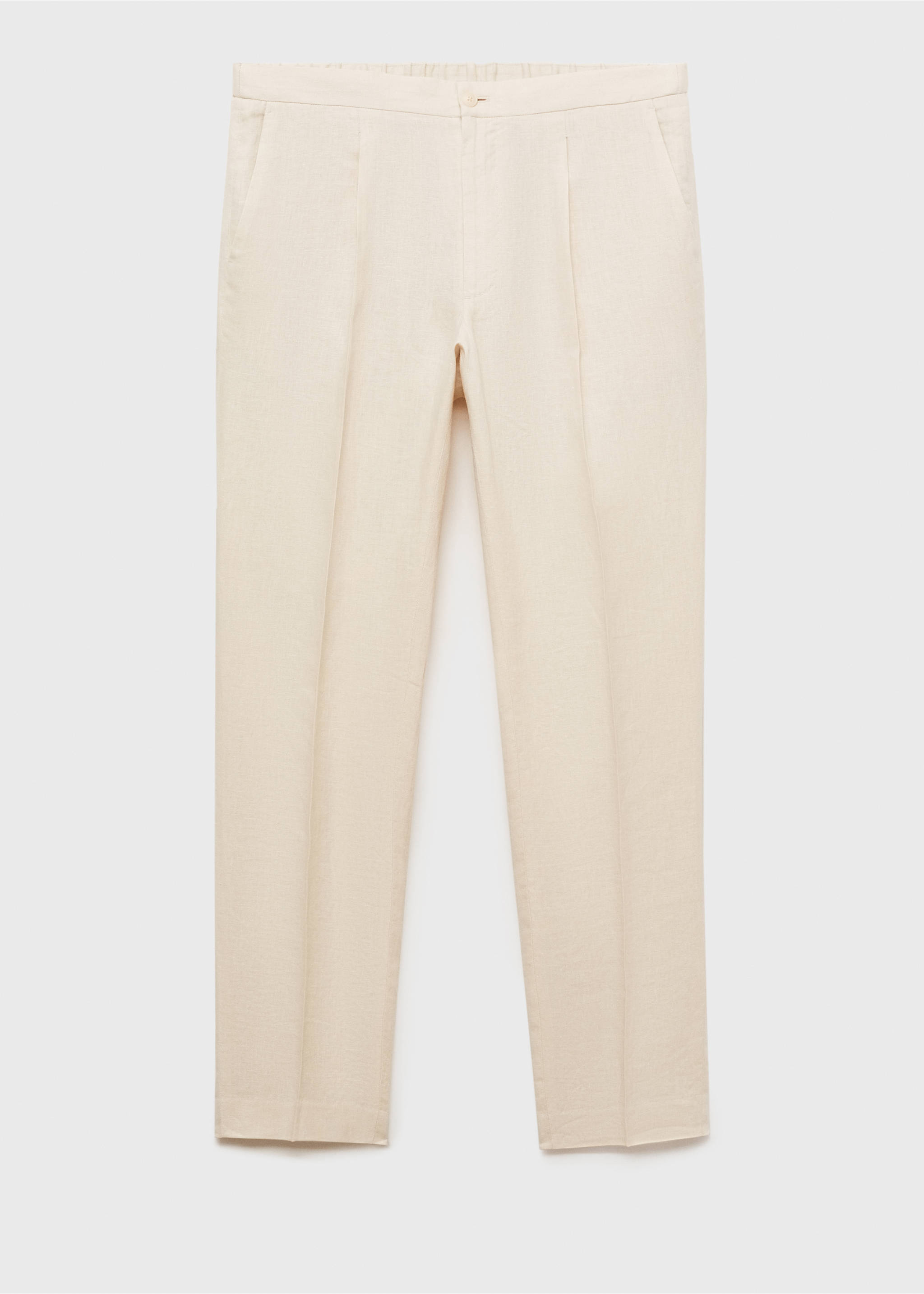 Anzughose Salerno 100% Leinen Slim Fit - Artikel ohne Model, Ecru. Ref: 87037887-00.