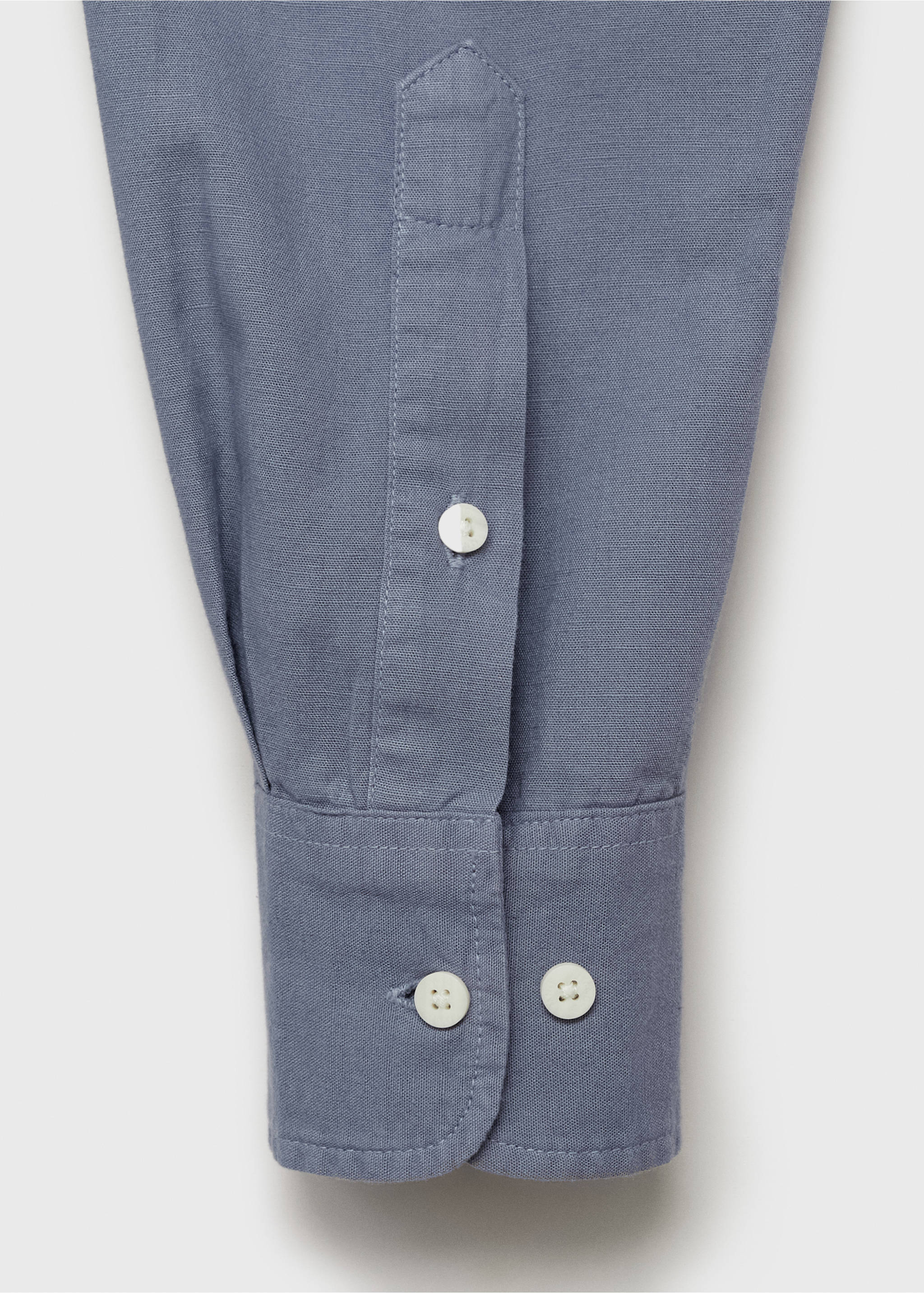 Camisa oxford lino - Detalle del artículo 0, Gris claro/pastel. Ref: 87037889-00.
