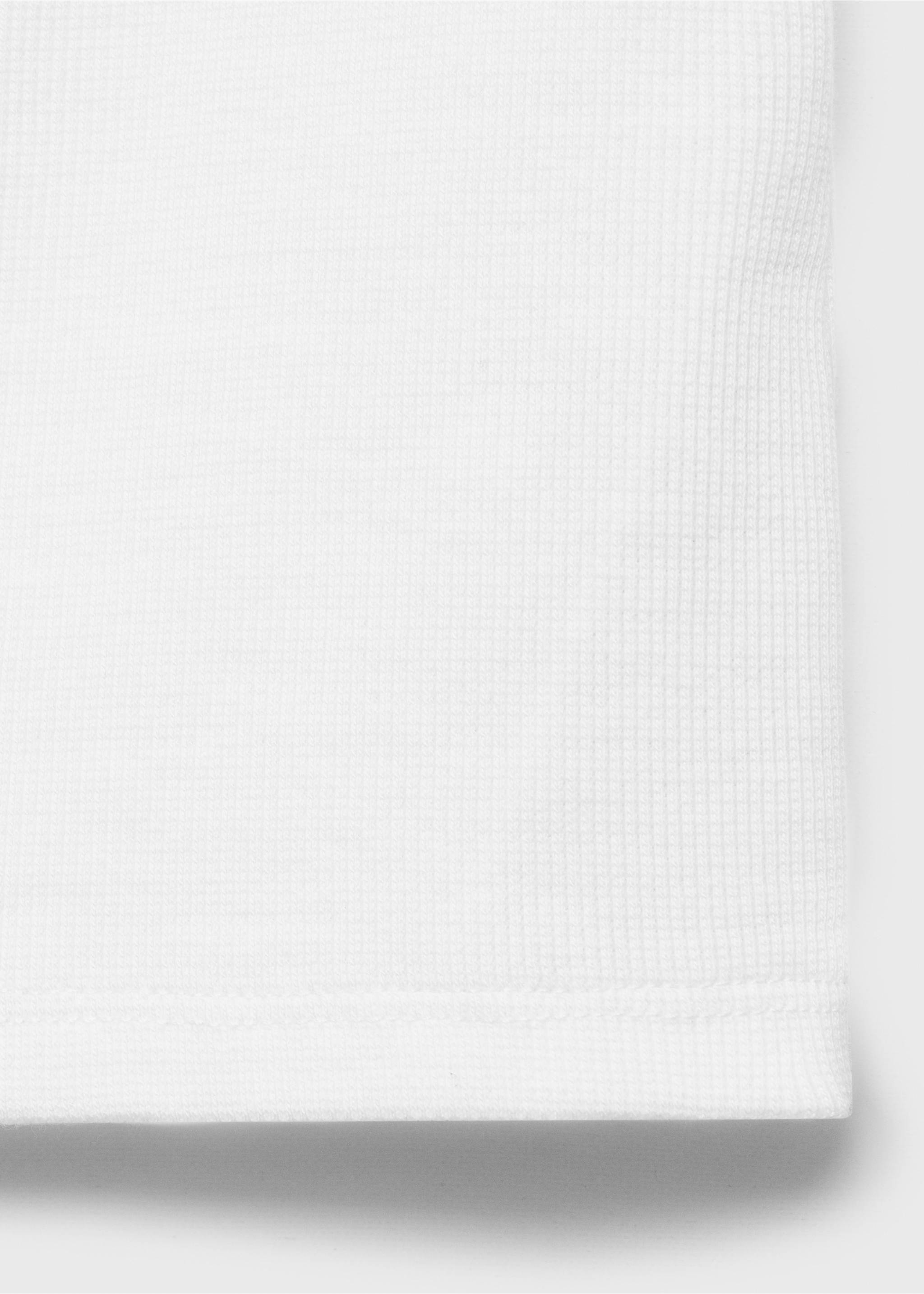 Asymmetrical ribbed top - Details of the article 0, Off White. Ref: 87037893-00.