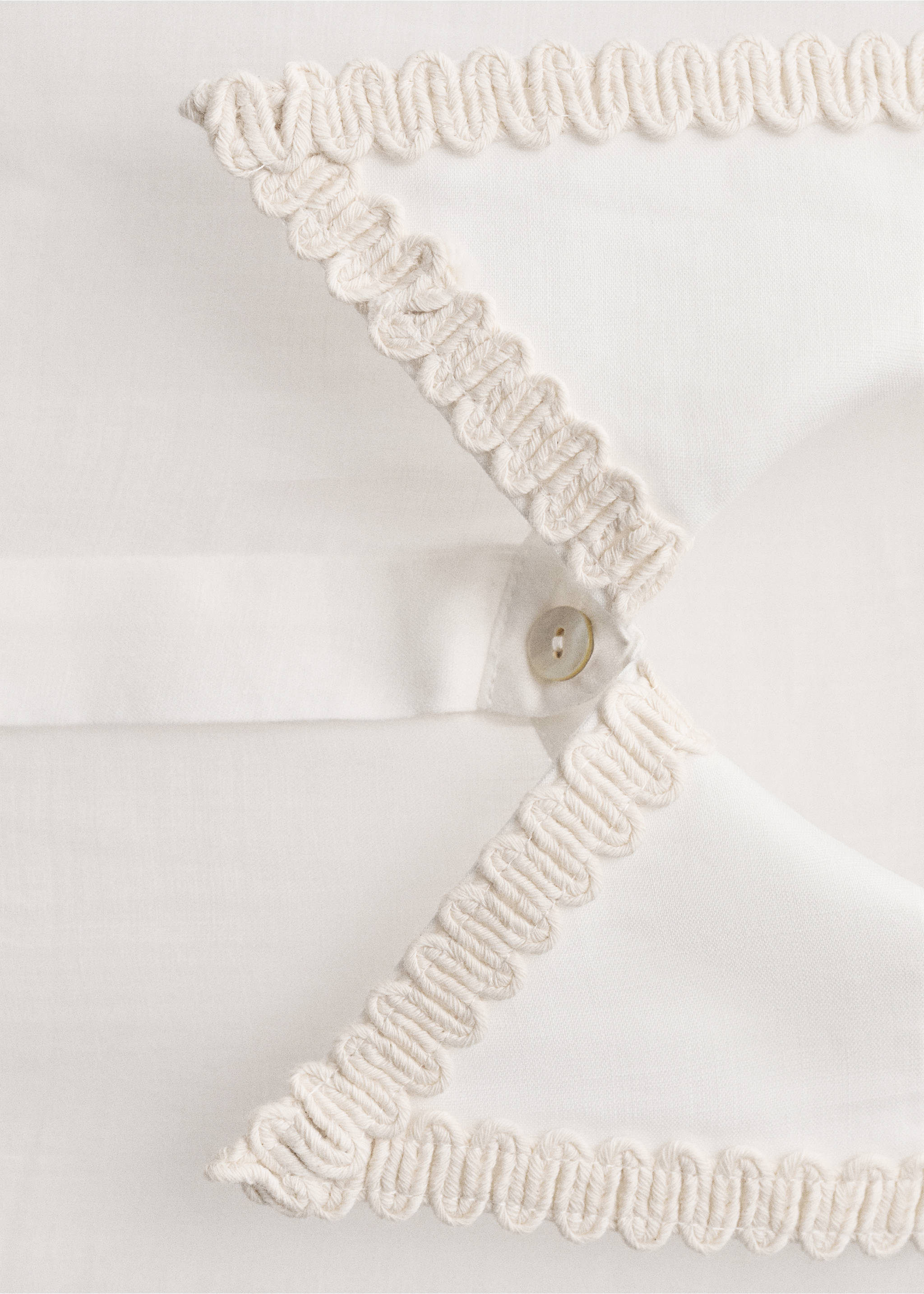 Camisa ramio bolsillo bordado - Detalle del artículo 0, Blanco roto. Ref: 87037897-00.