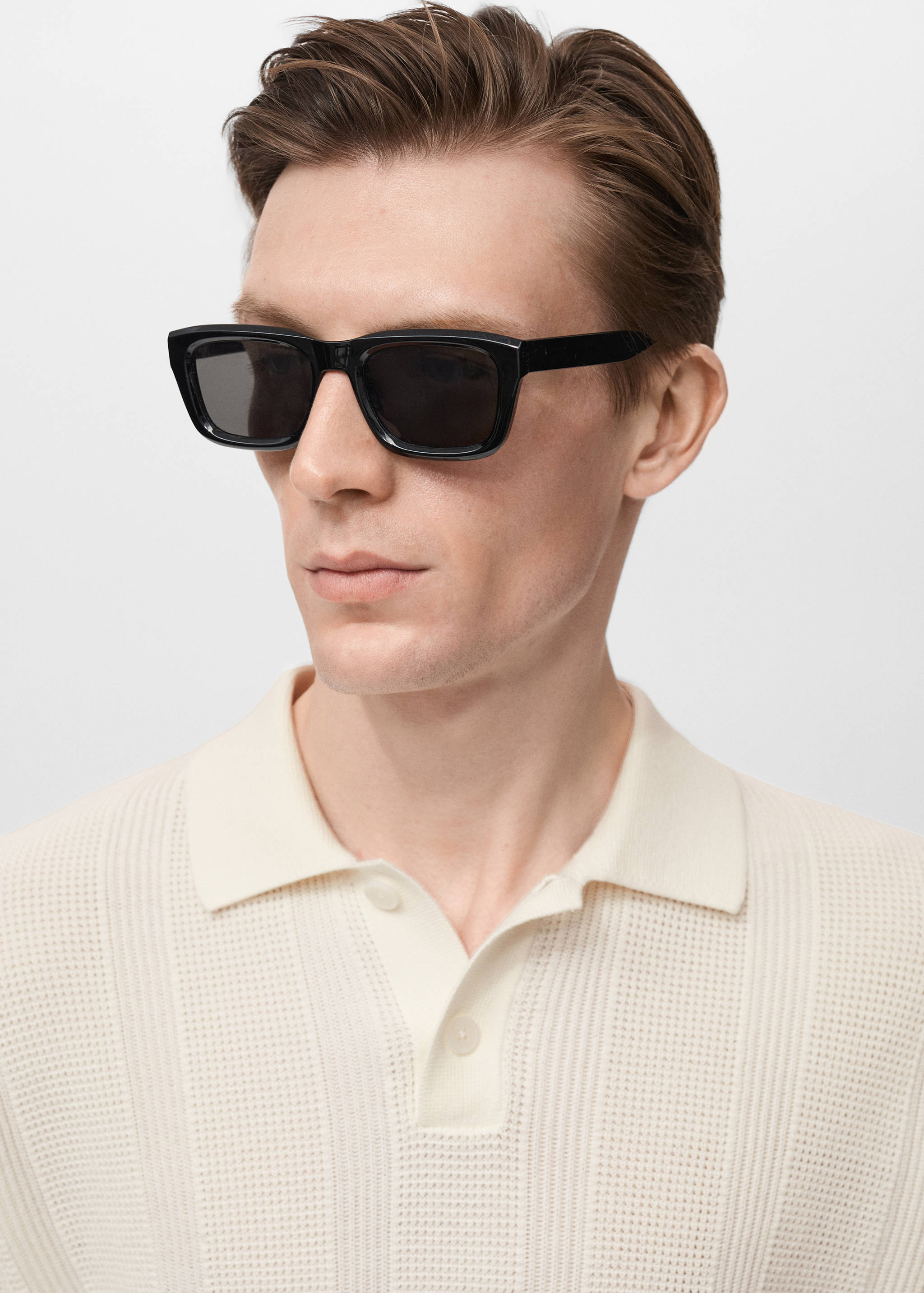 Polokošile z žebrovaného úpletu se strukturními pruhy - Detail zboží 1