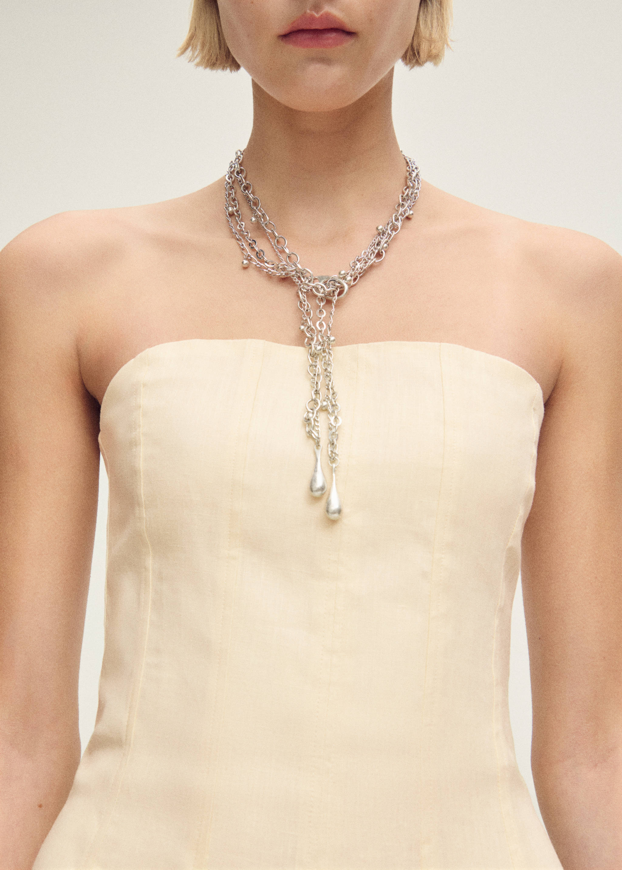 Linen dress with puffed hem - Details of the article 6