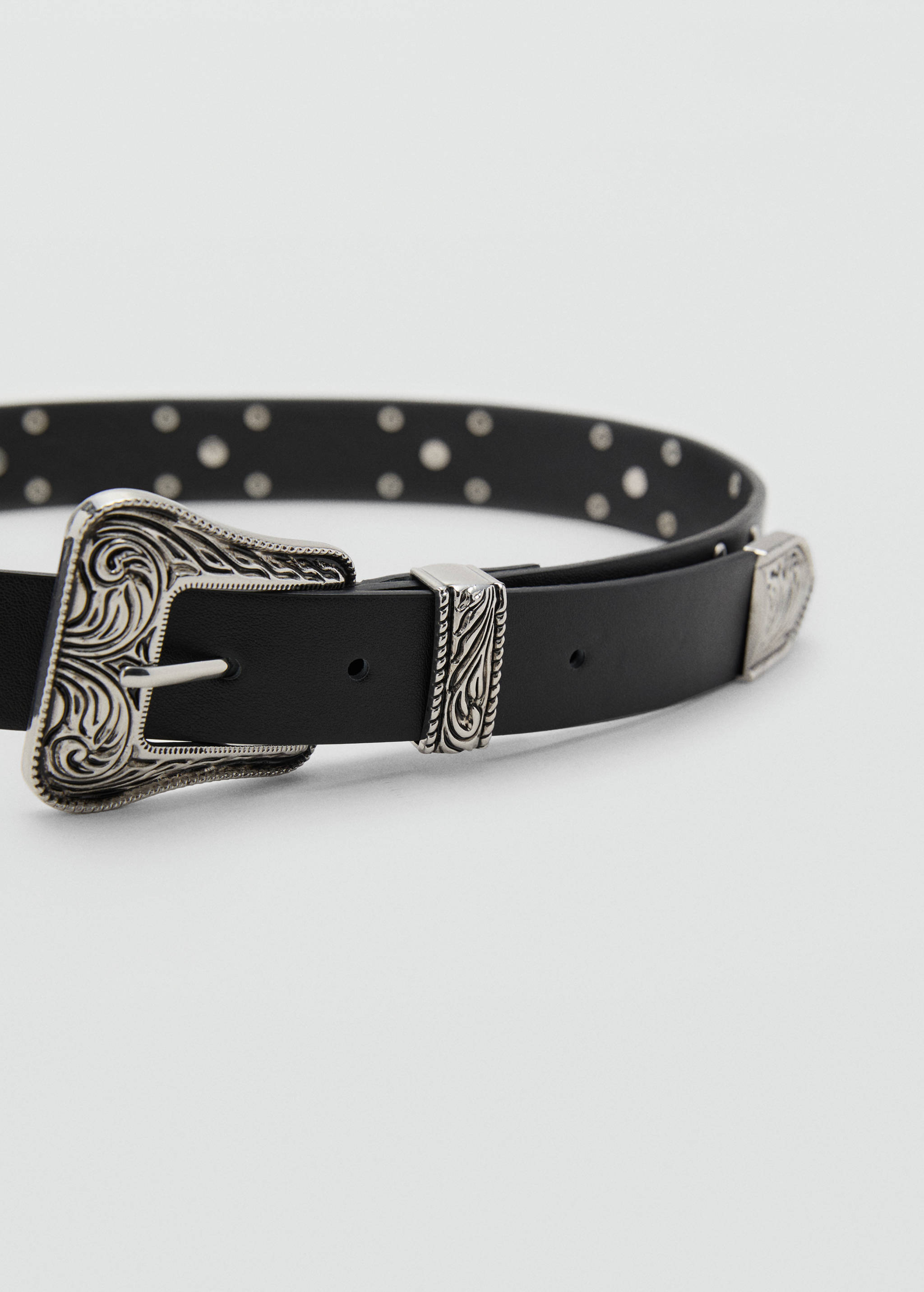 Buckle skinny belt - Medium plane