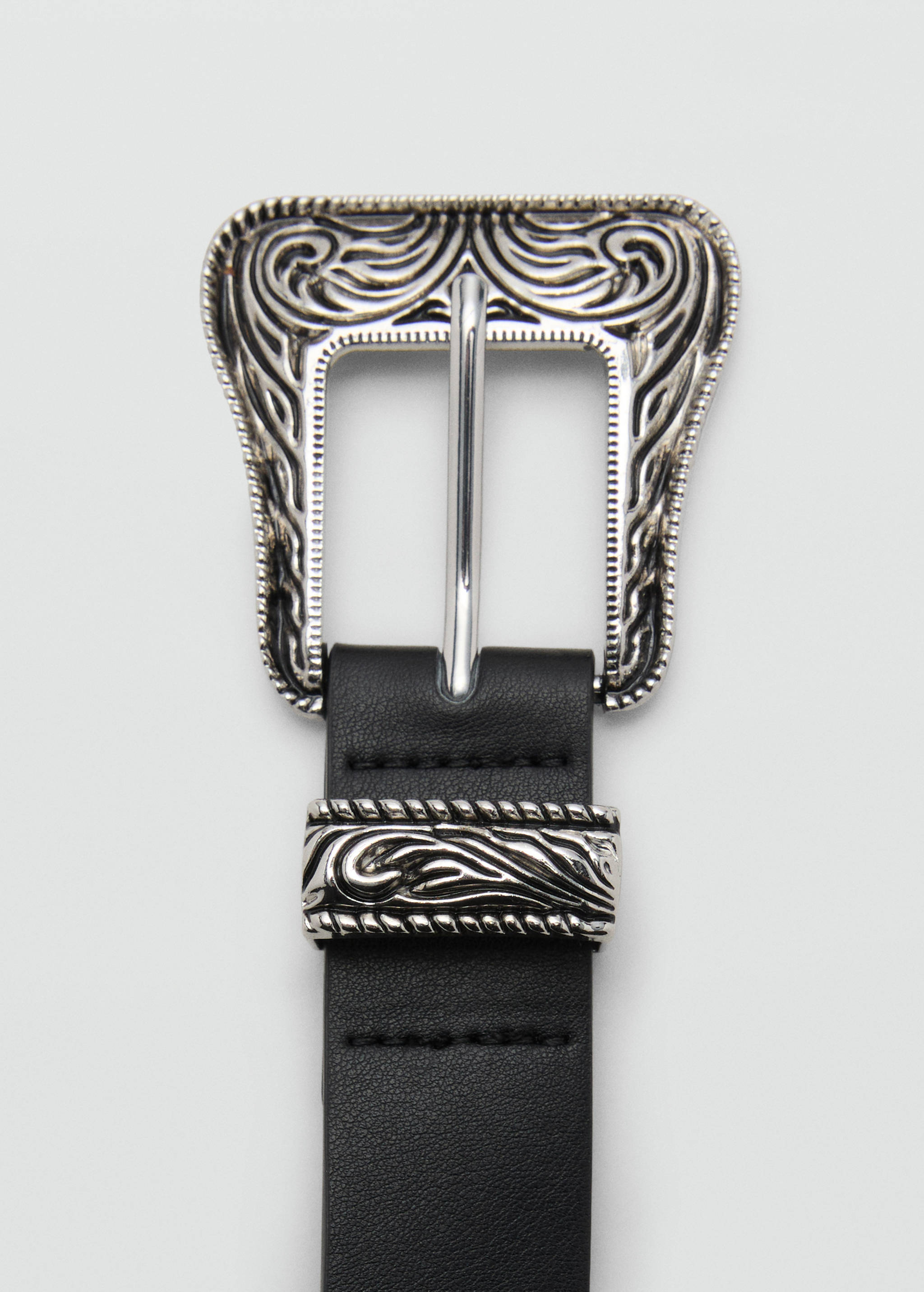 Buckle skinny belt - Details of the article 1