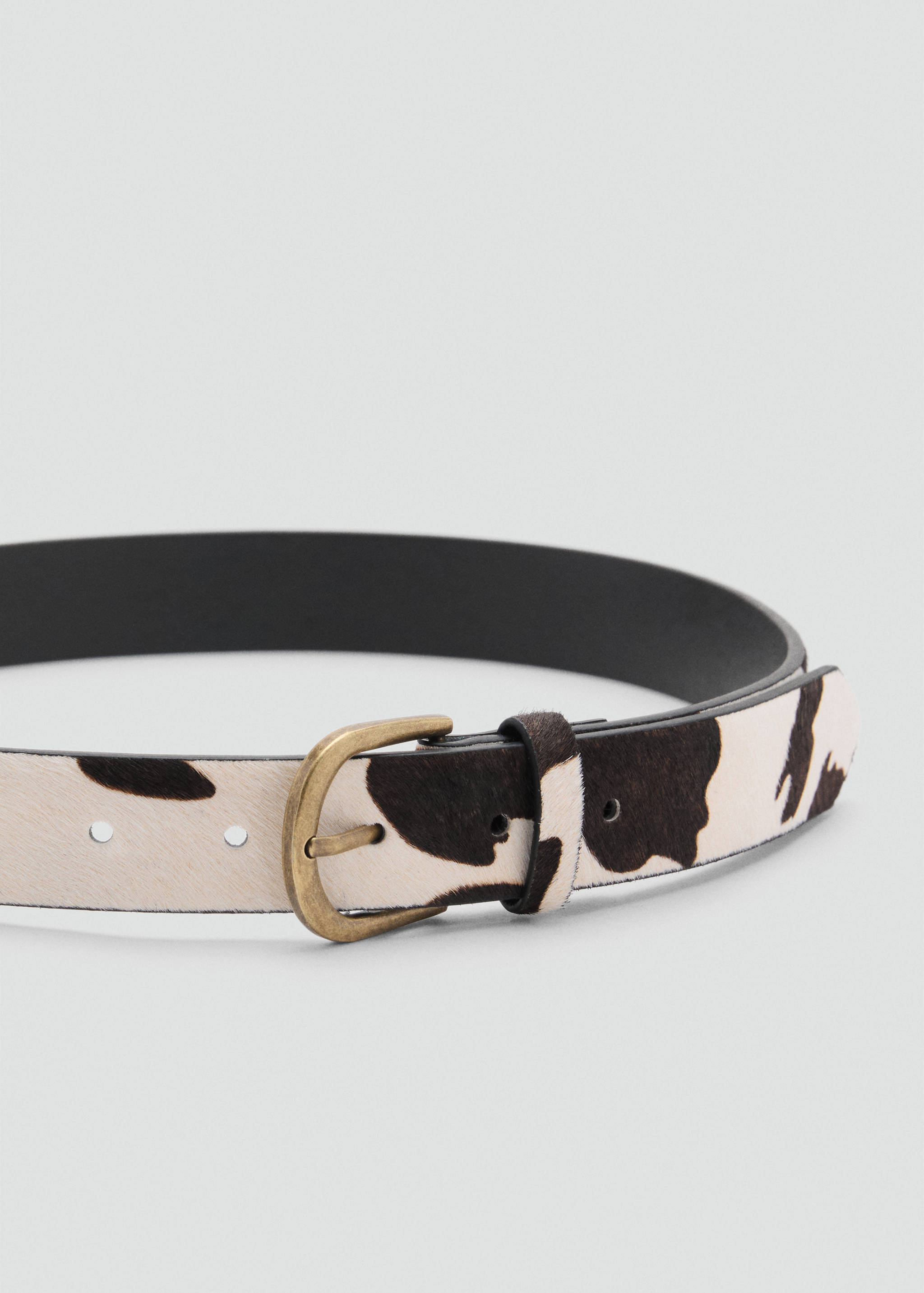 Cinturón piel animal print - Plano medio