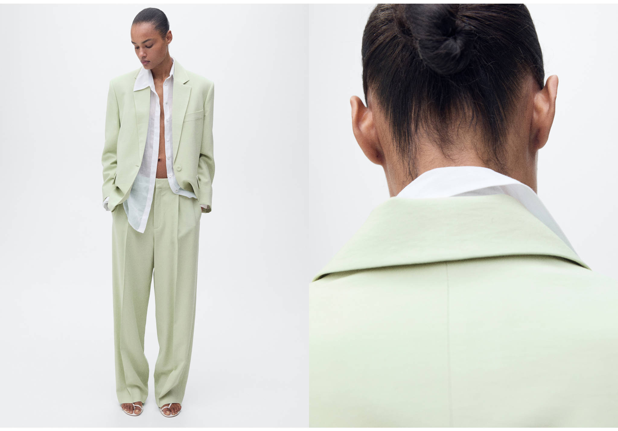 Straight-fit suit jacket - Panoramic plane