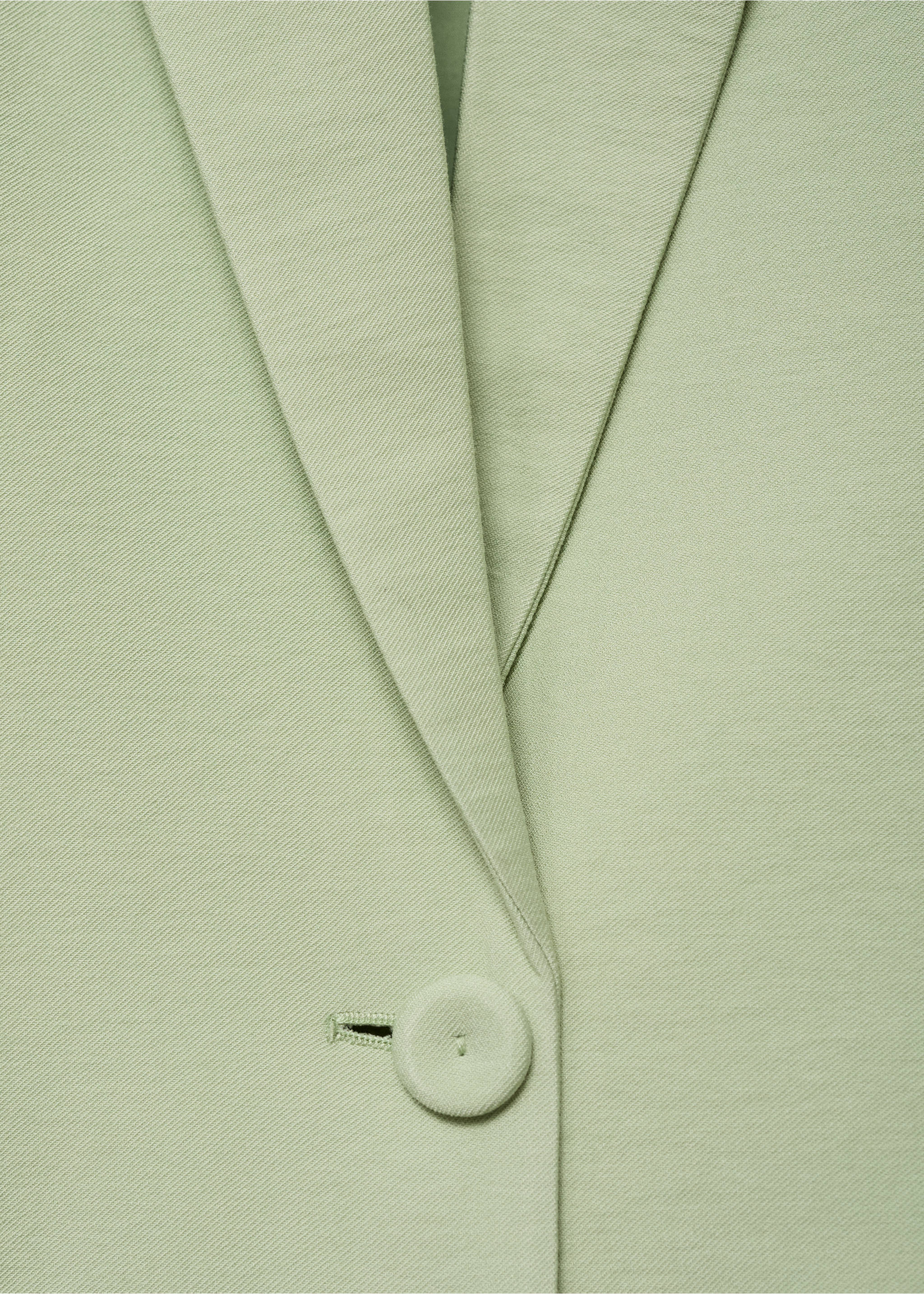 Blazer traje recto - Detalle del artículo 8, Verde pastel. Ref: 87037911-00.