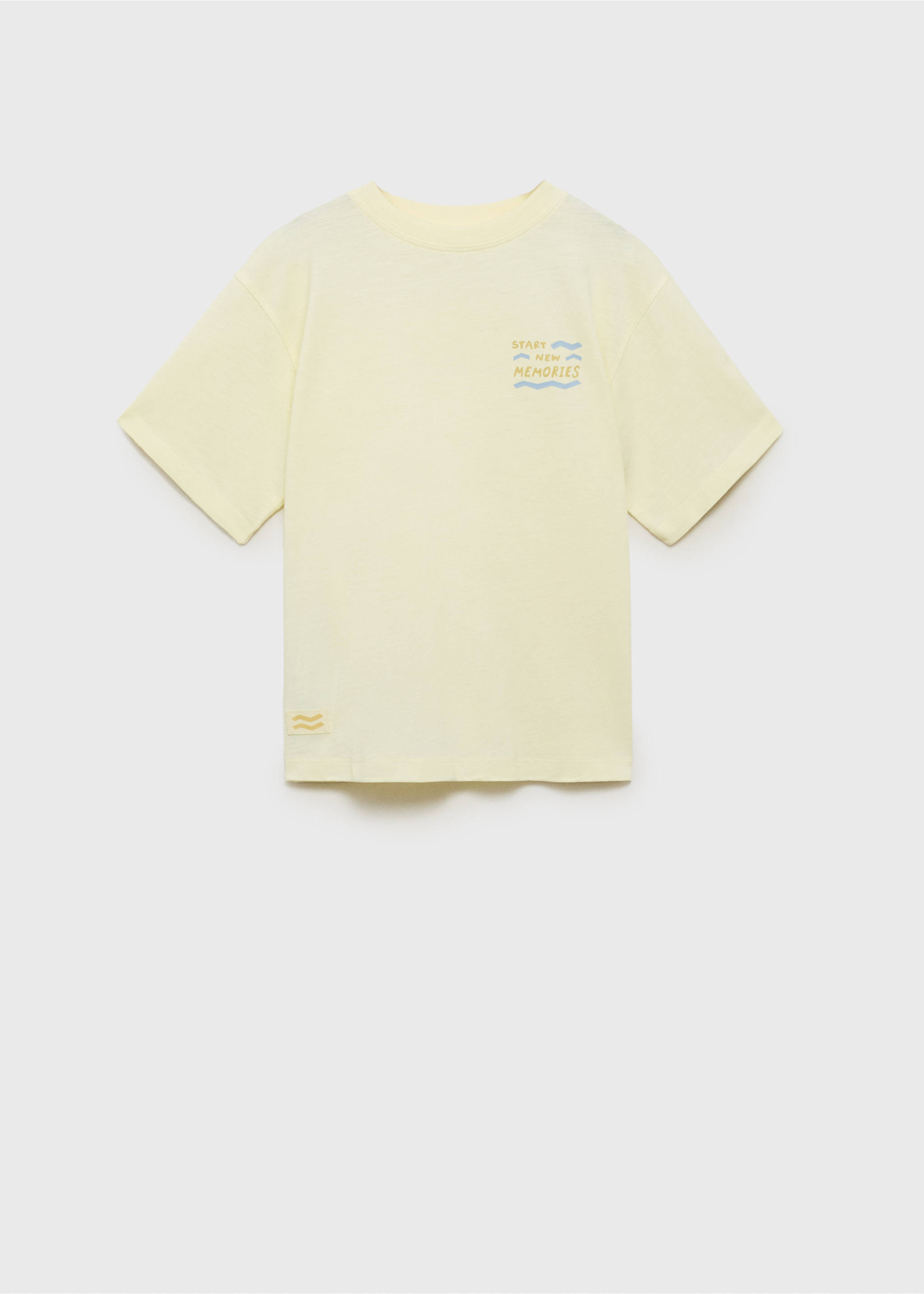 Camiseta algodón estampada - Artículo sin modelo, Amarillo pastel. Ref: 87038270-00.