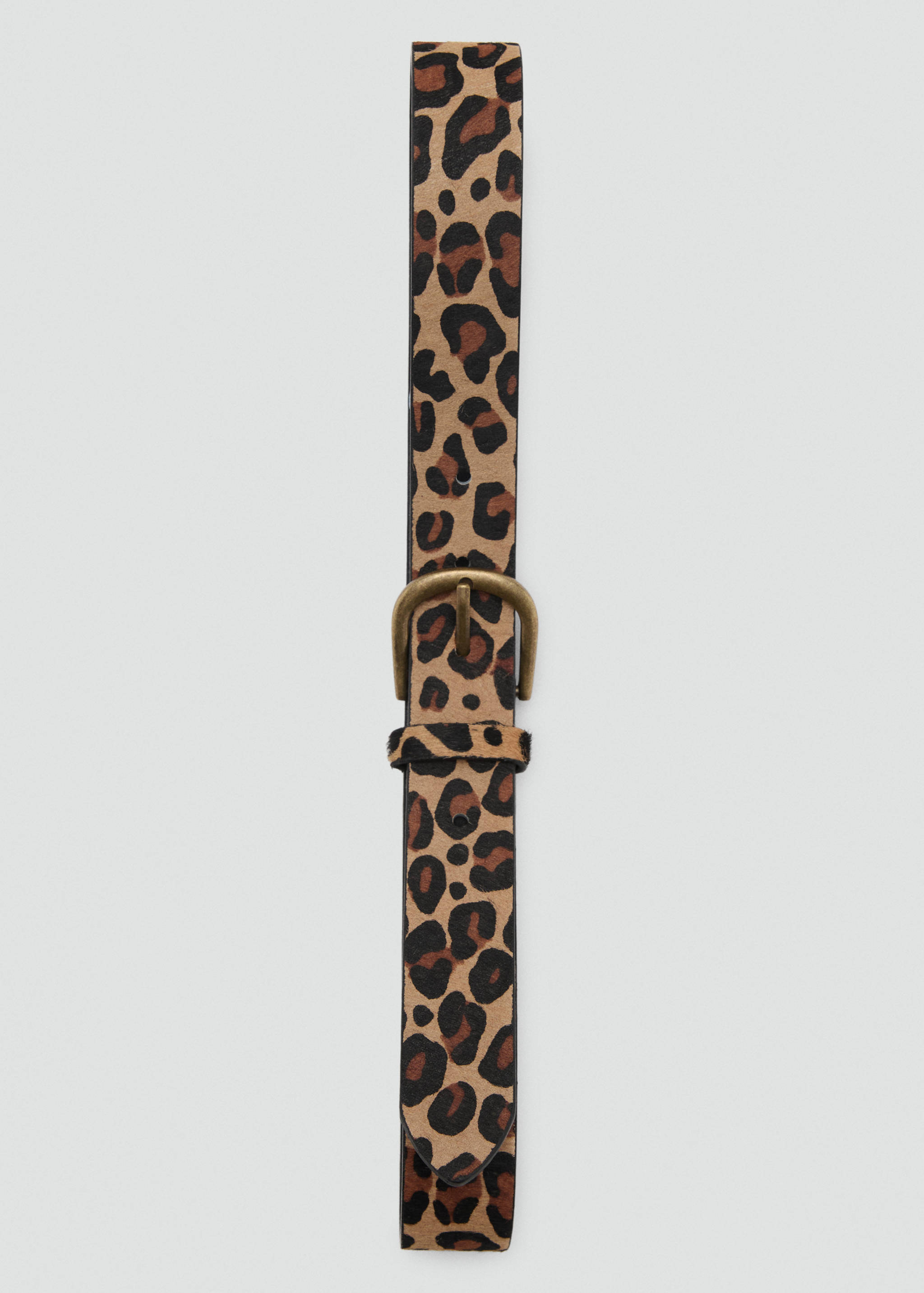 Animal print leather belt - Details of the article 2