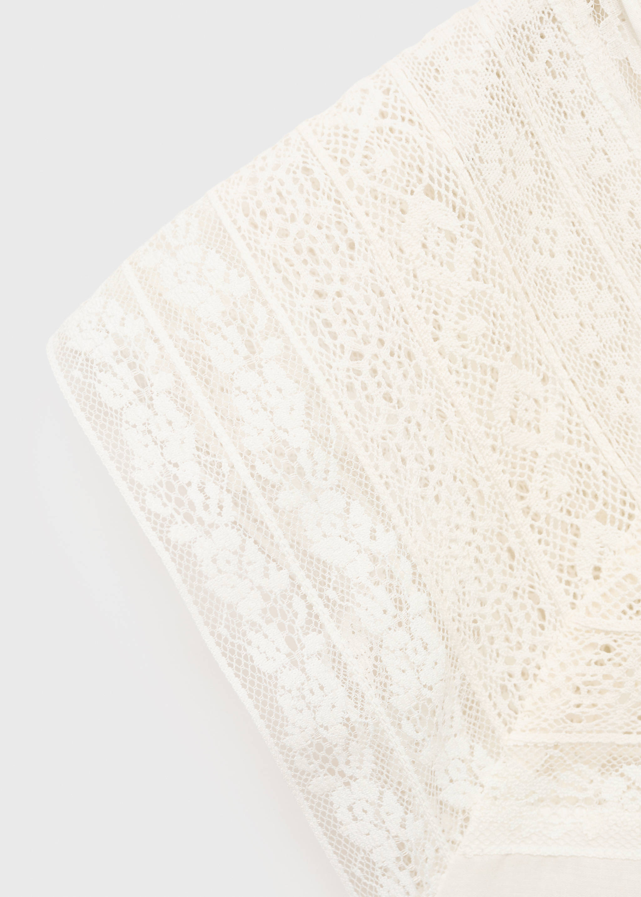 Cotton blouse with lace details - Details of the article 0