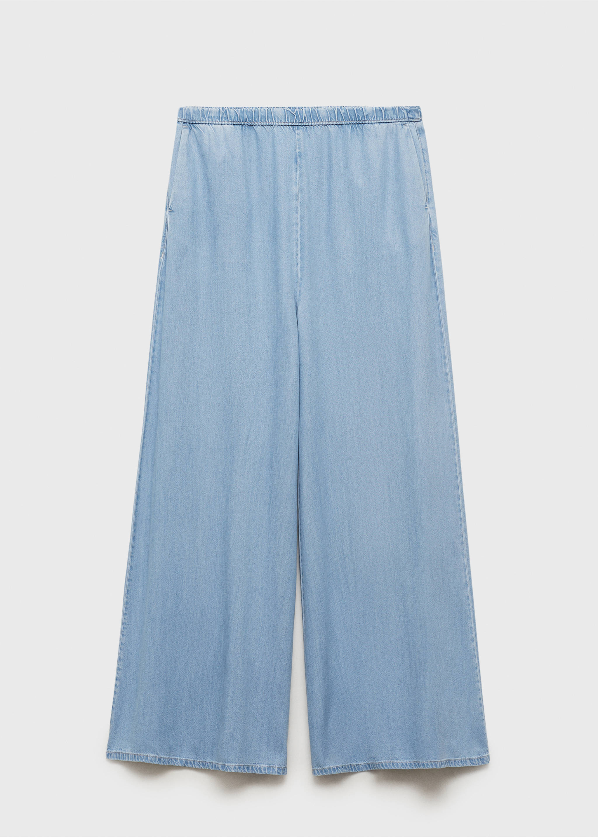 Pantalón palazzo lyocell - Artículo sin modelo, Azul claro. Ref: 87038648-00.