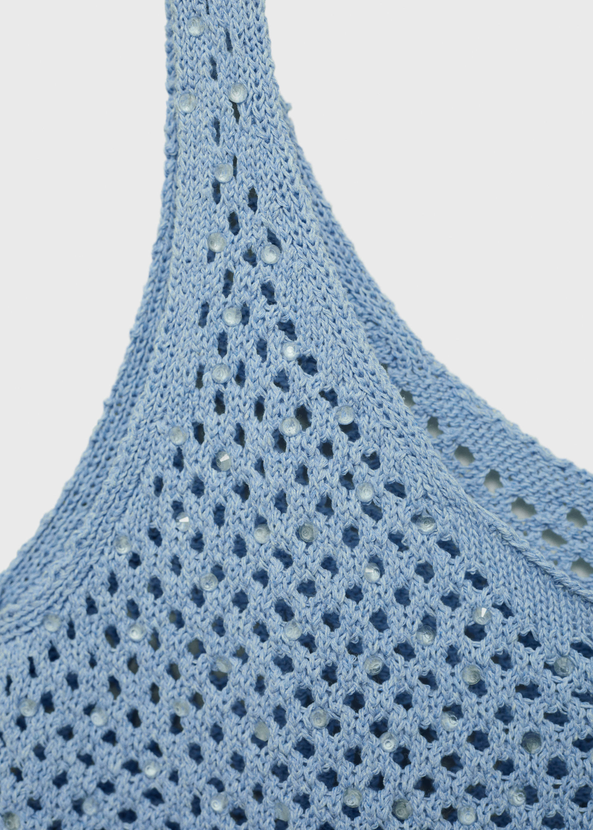 Knitted top with rhinestone detail - Details of the article 8