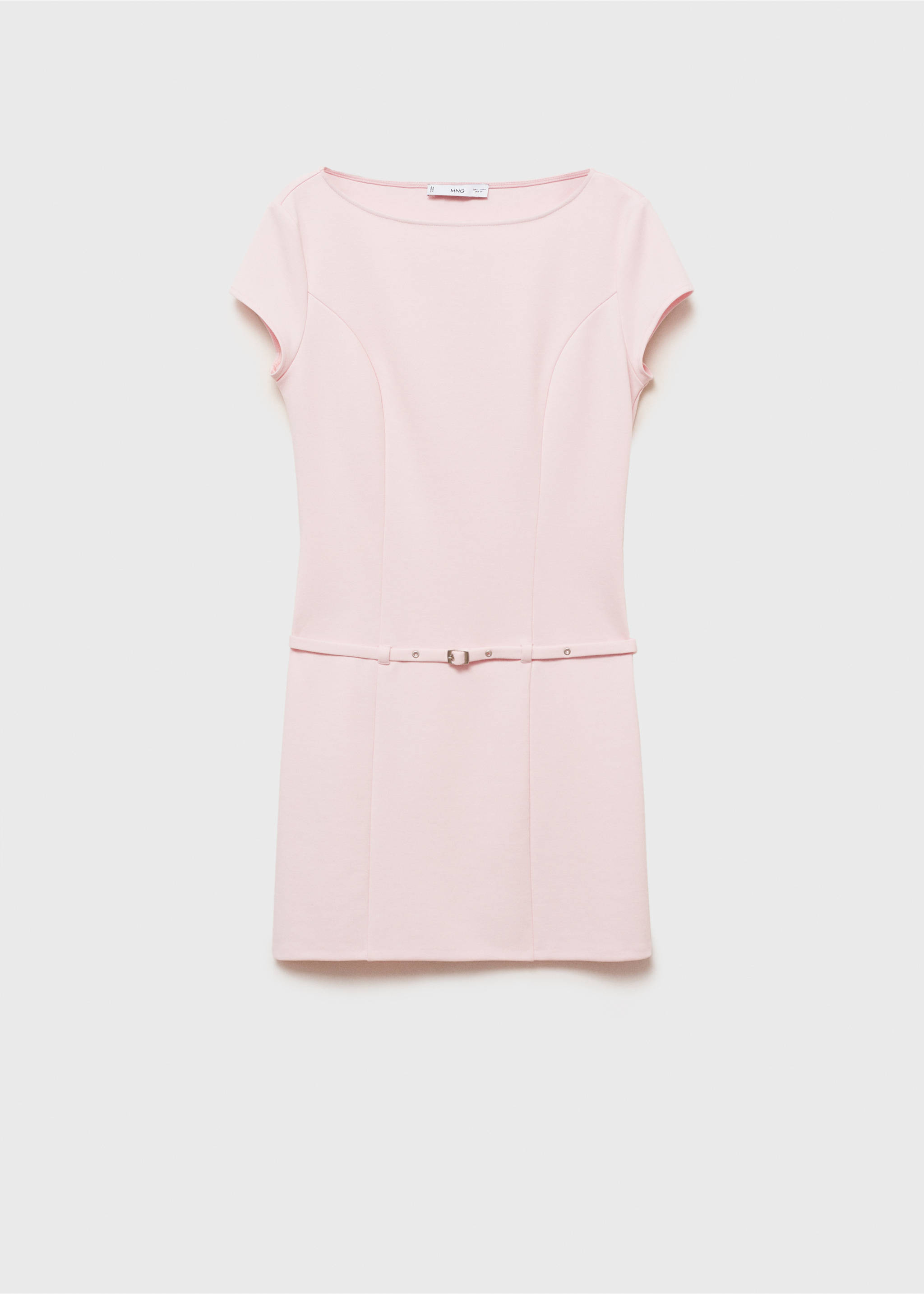 Short belted dress - Article without model, Pastel Pink. Ref: 87038652-00.