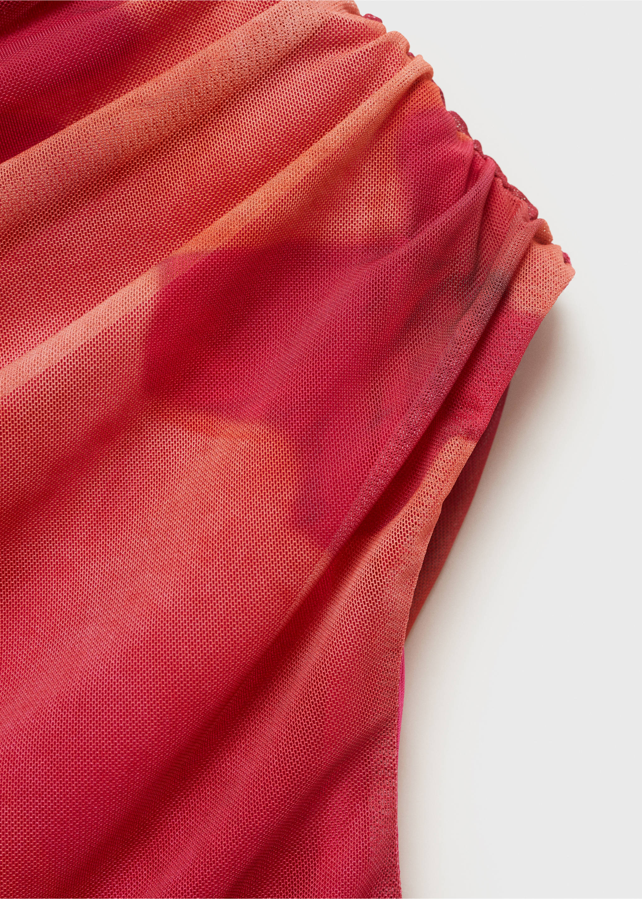 Top asymétrique à fleurs - Détail de l'article 8, Fuchsia. Ref: 87038653-00.