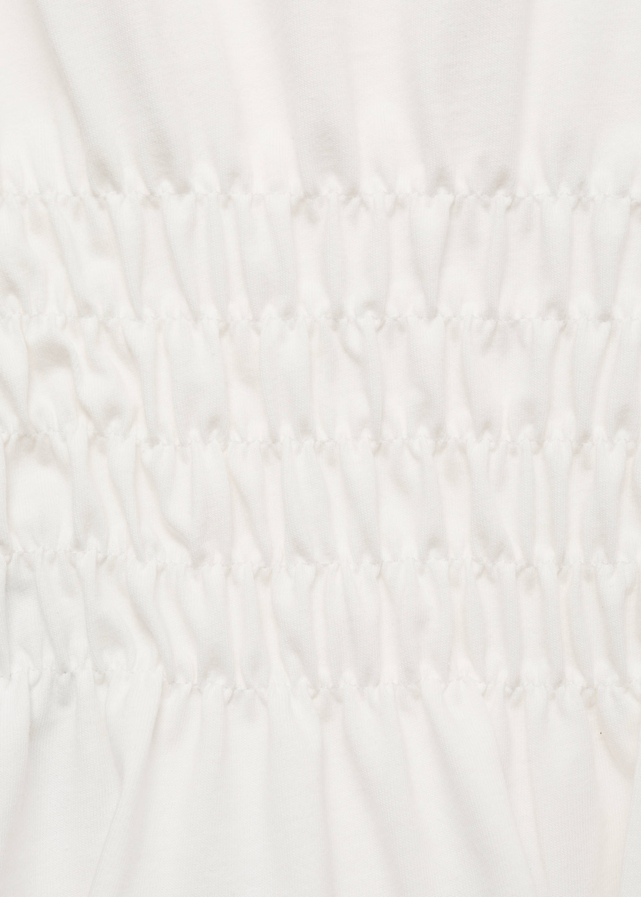 Gathered cotton t-shirt - Details of the article 8