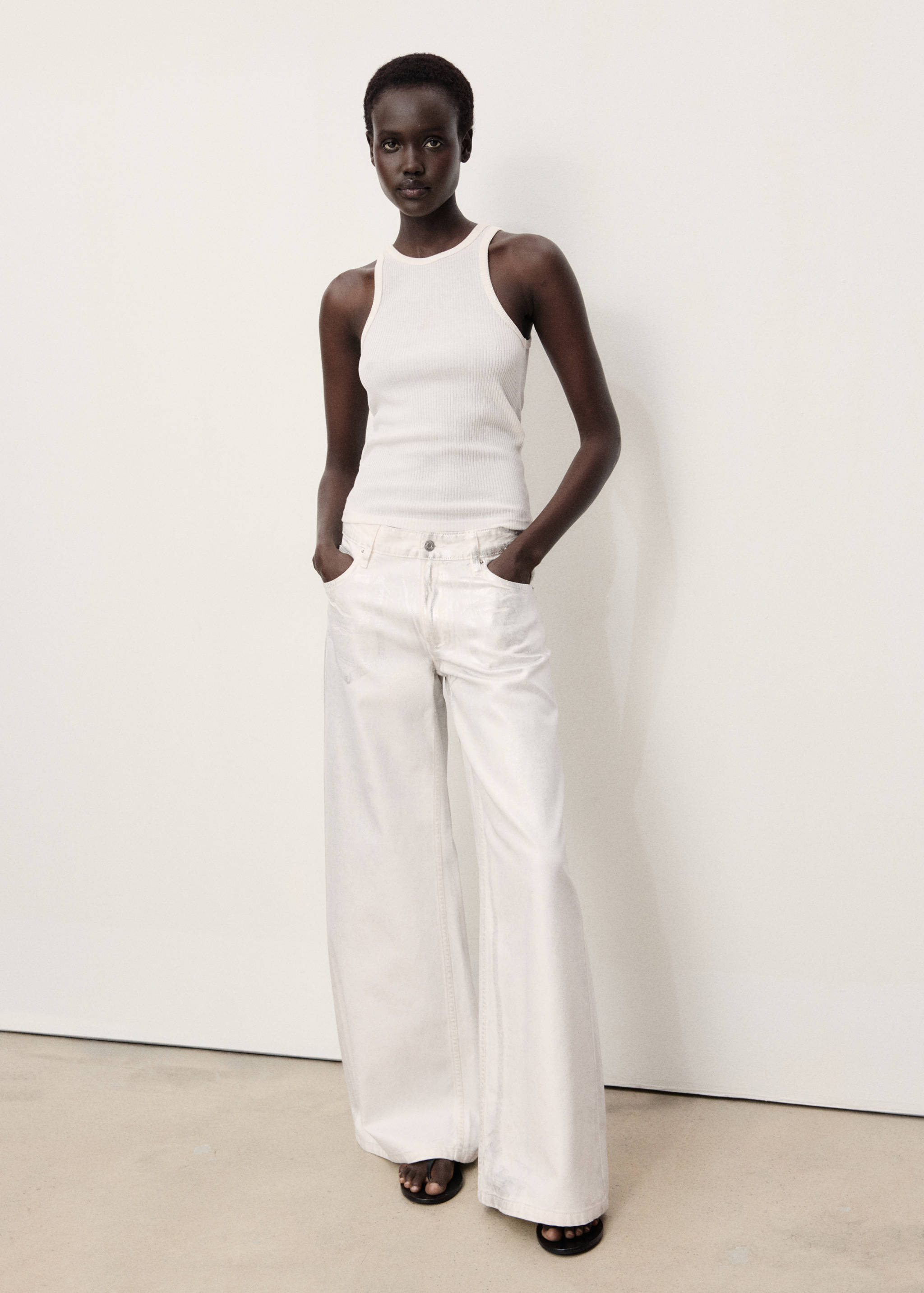 Traperice širokih nogavica metalik završne obrade - Opći prikaz