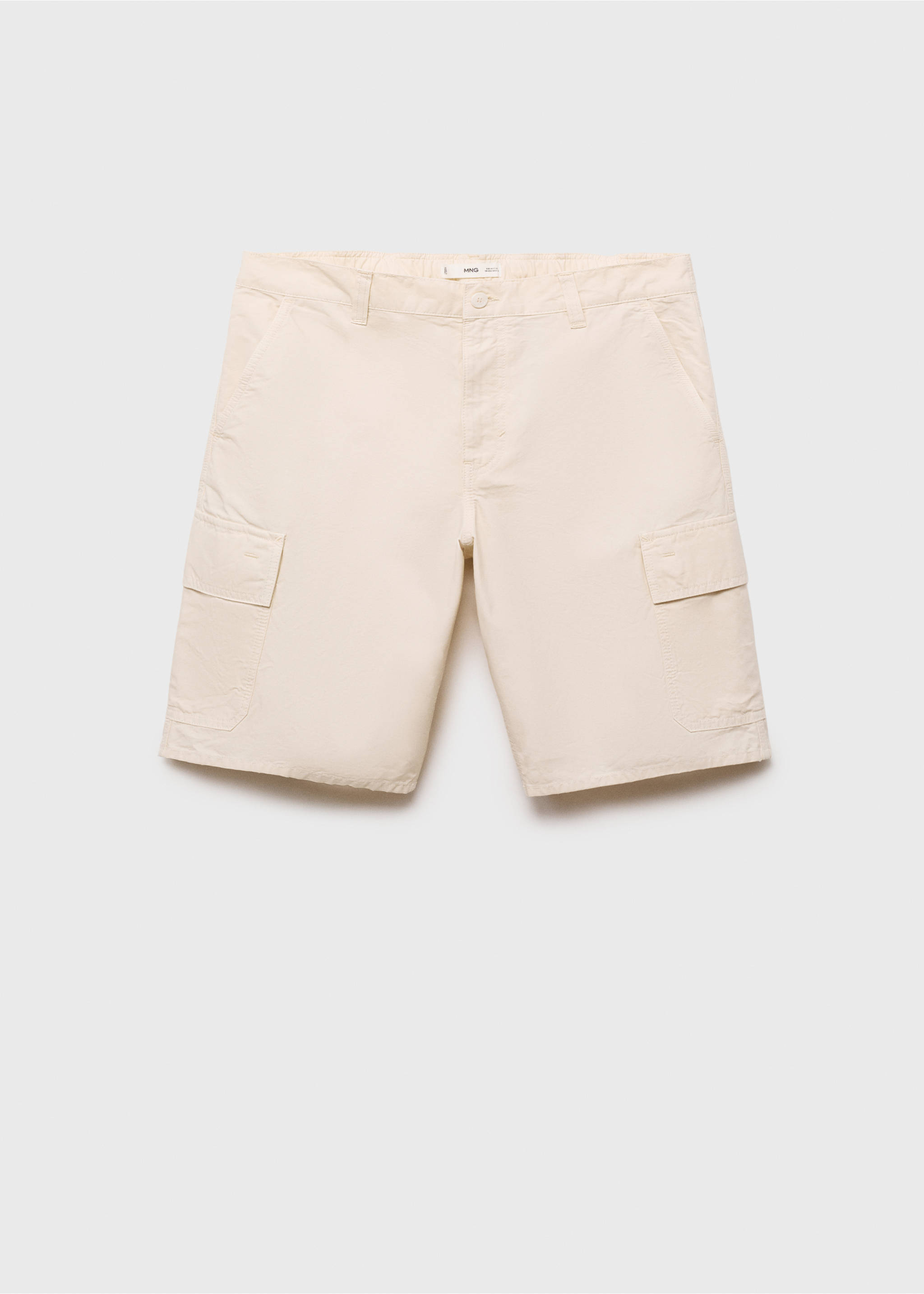 Cargo Bermuda shorts - Article without model, Ivory White. Ref: 87039205-00.