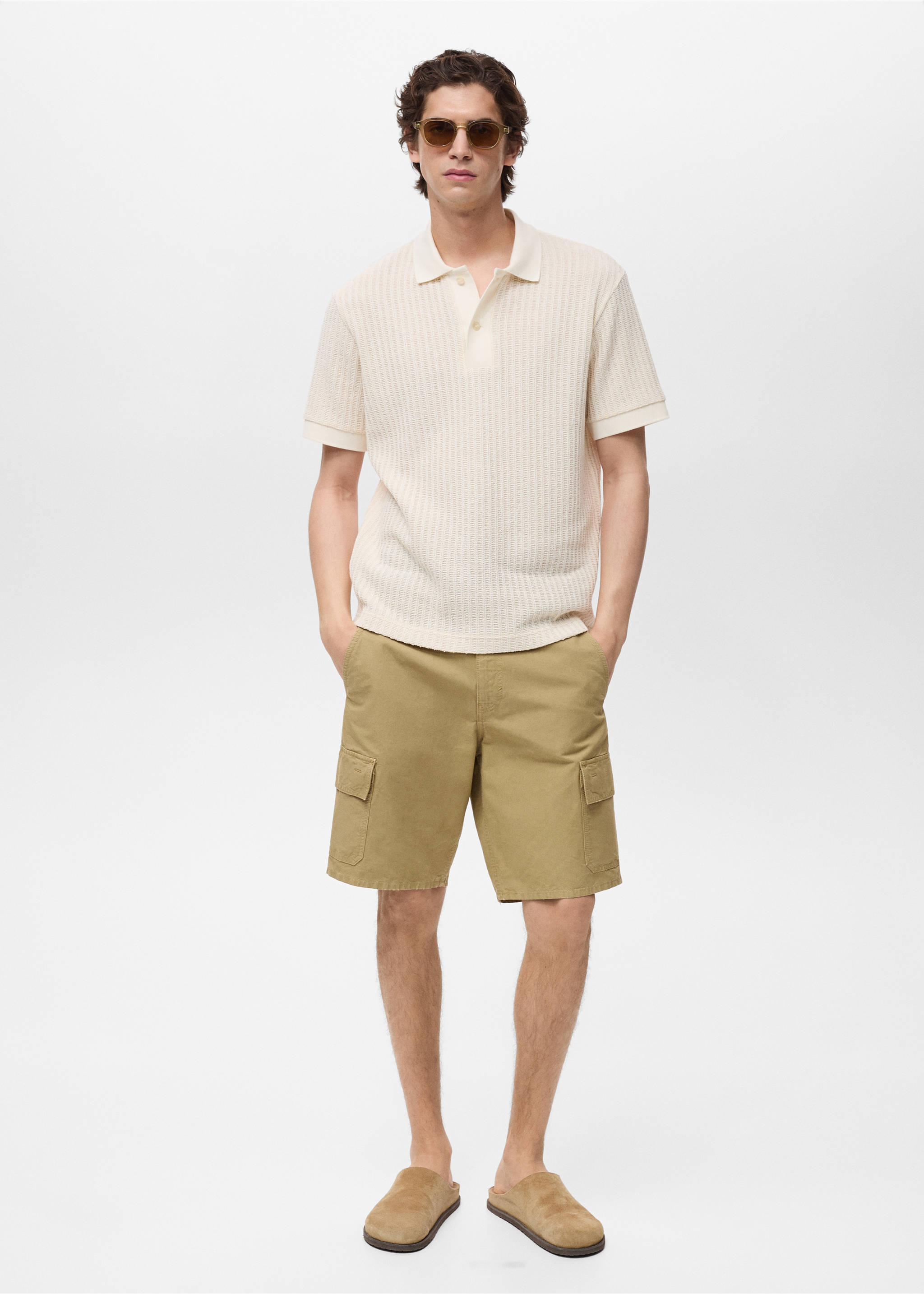 Cargo Bermuda shorts - General plane, Tobacco Brown. Ref: 87039205-00.