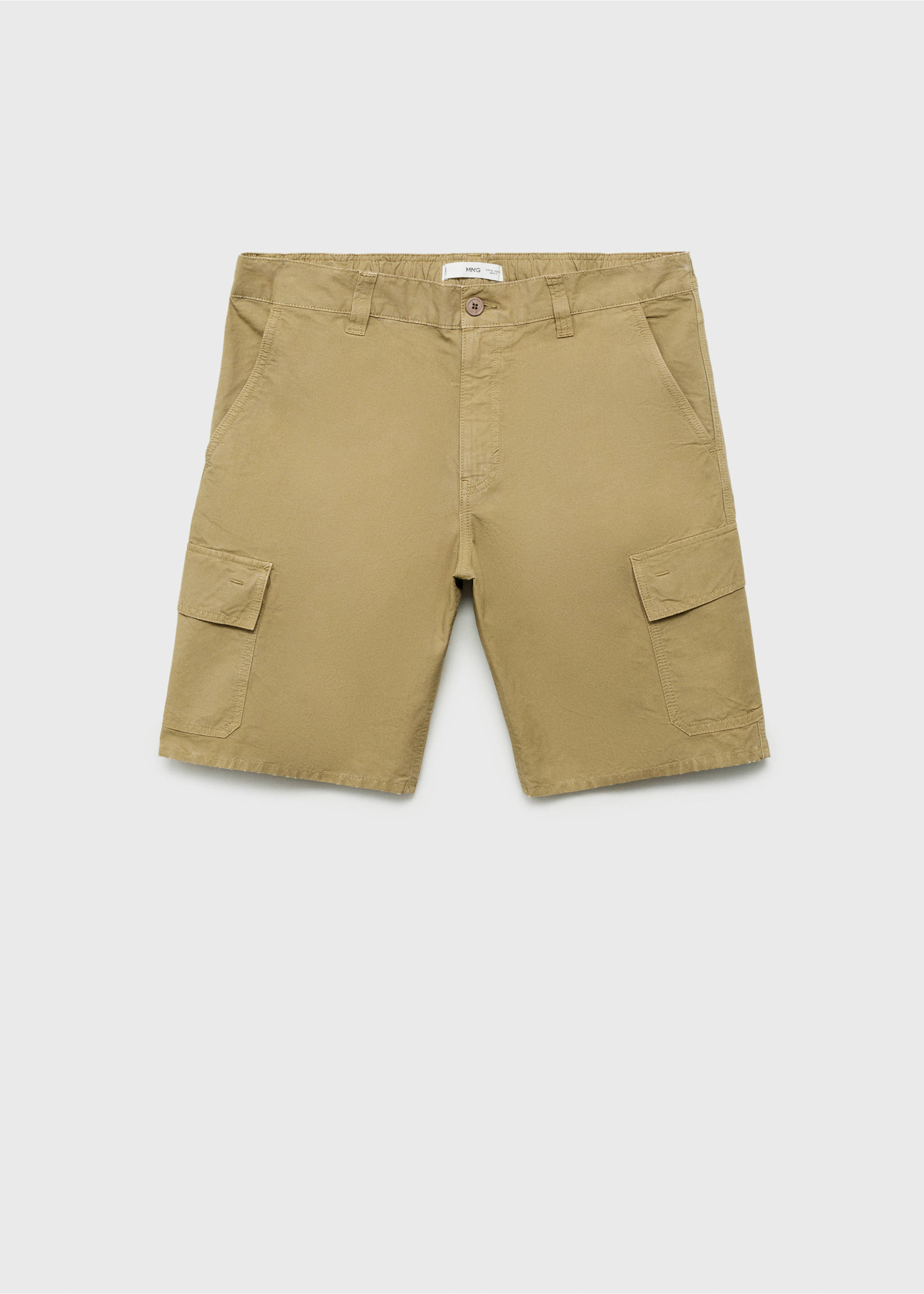 Cargo Bermuda shorts - Article without model, Tobacco Brown. Ref: 87039205-00.