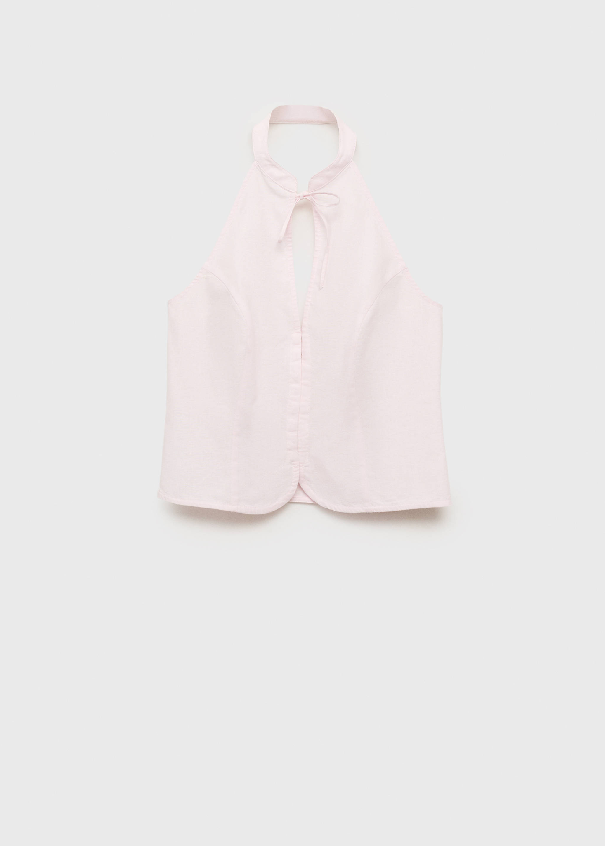Halter top with bow opening - Article without model