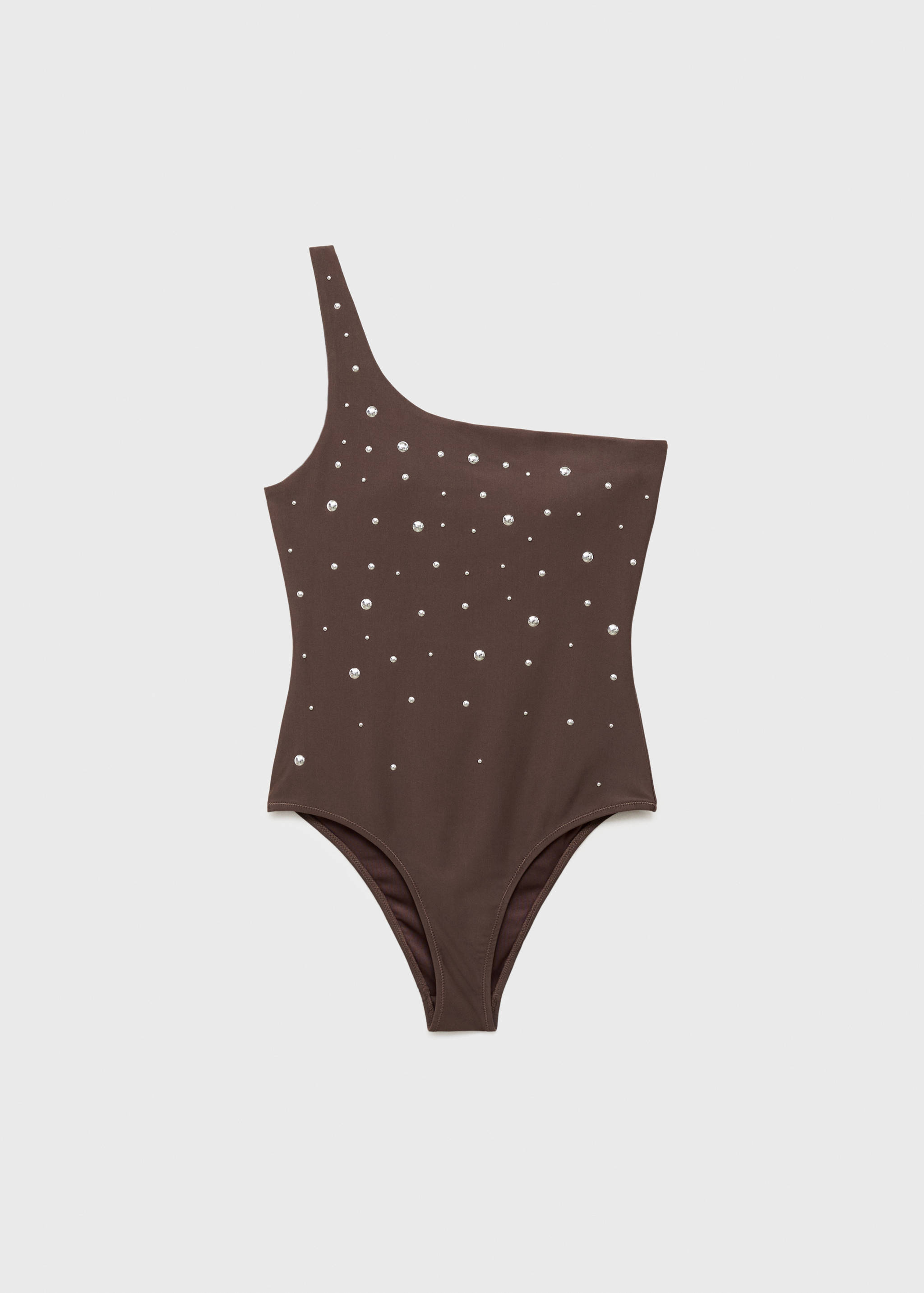 Maillot de bain asymétrique détails métalliques - Article sans modèle