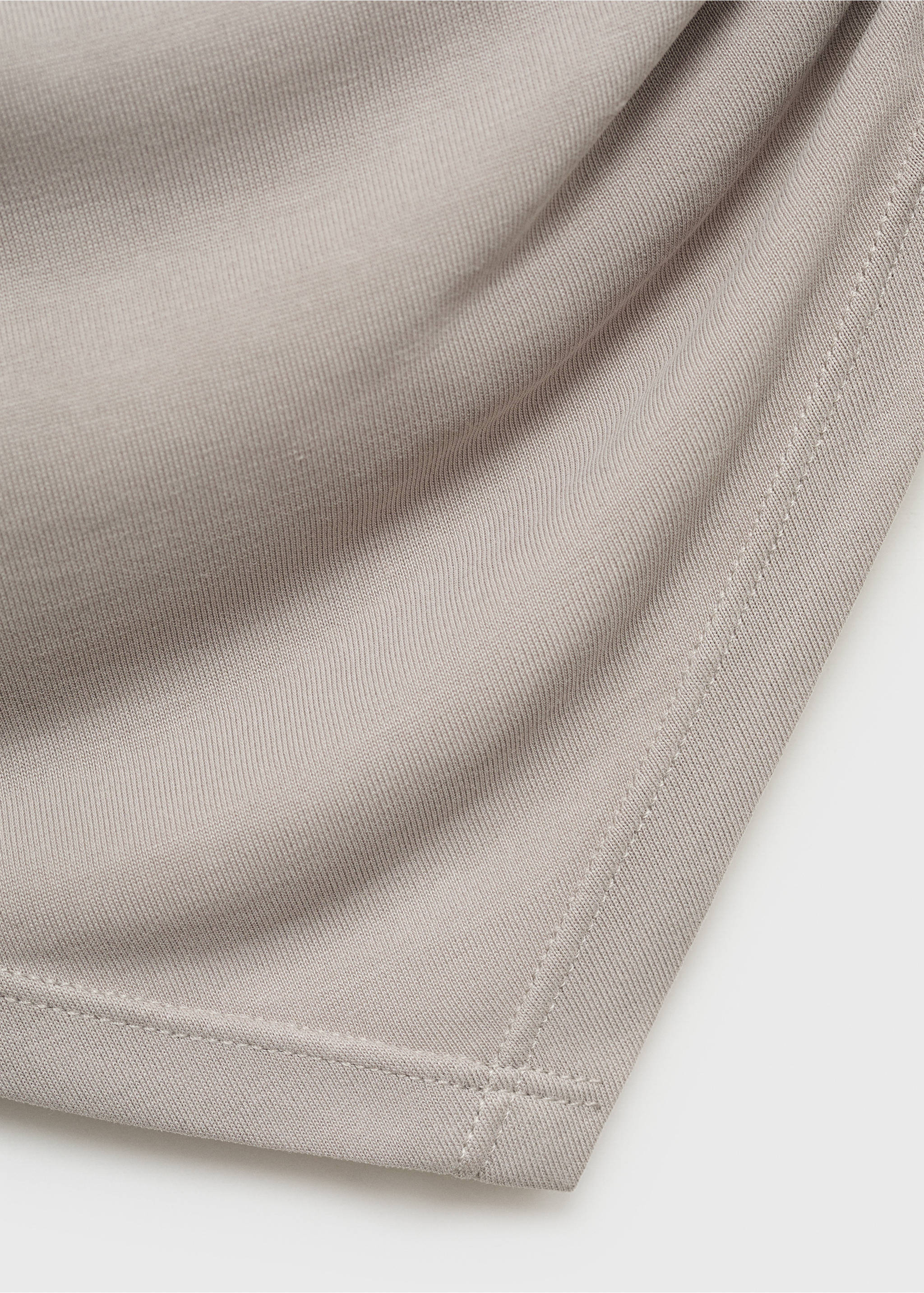 Halter-neck crossover top - Details of the article 0, Ice Grey. Ref: 87039211-00.