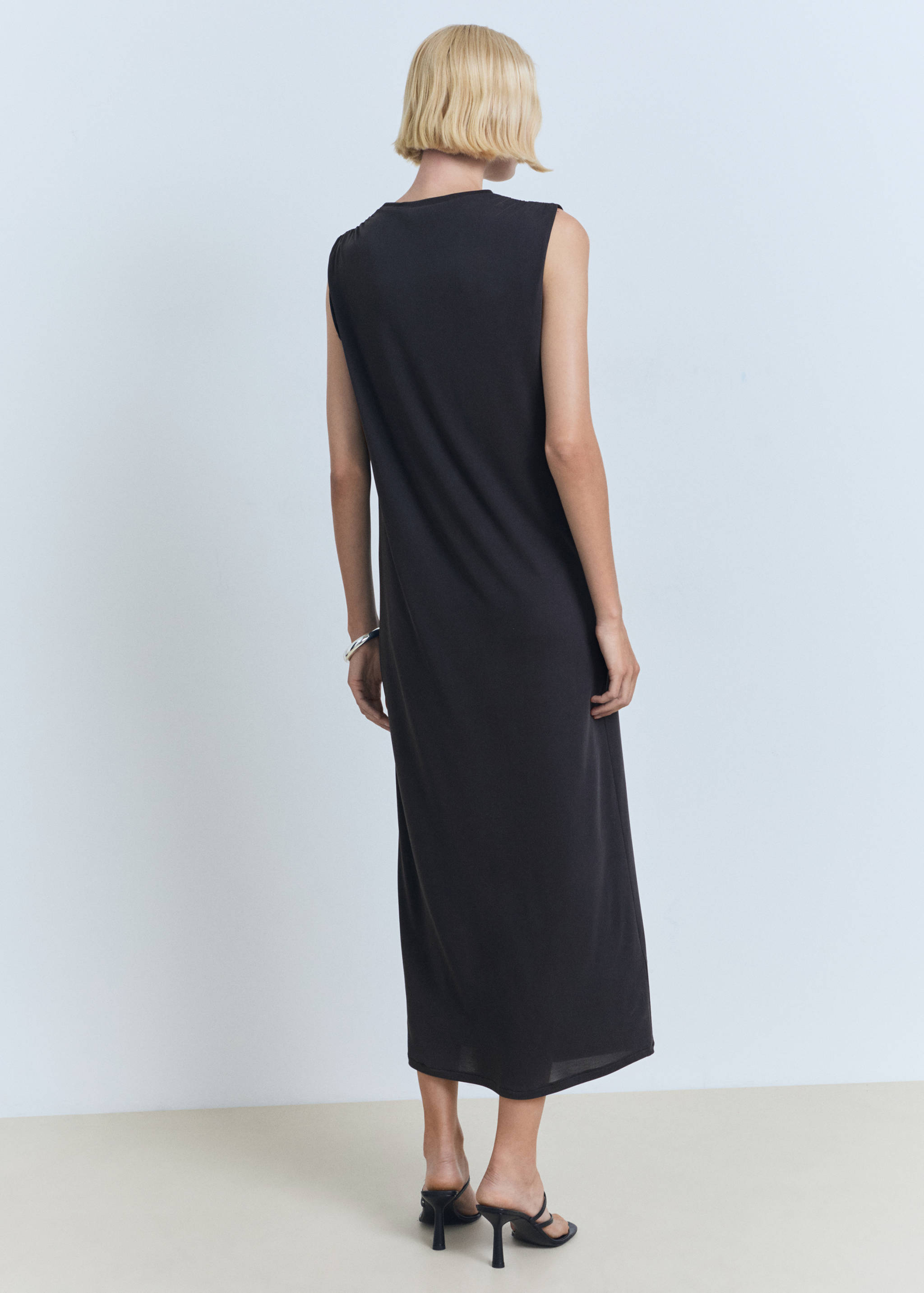 Vestido largo fluido - Reverso del artículo