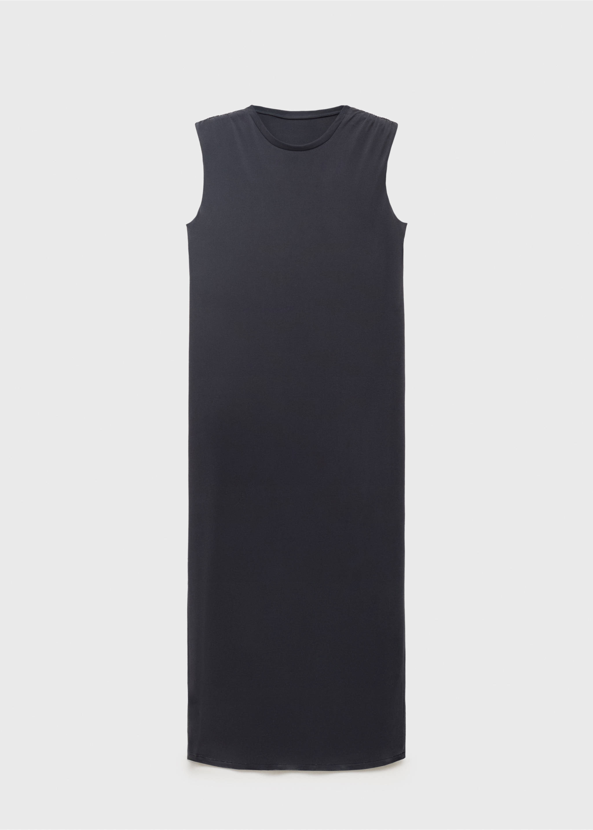 Robe longue fluide - Article sans modèle, Gris anthracite. Ref: 87039214-00.