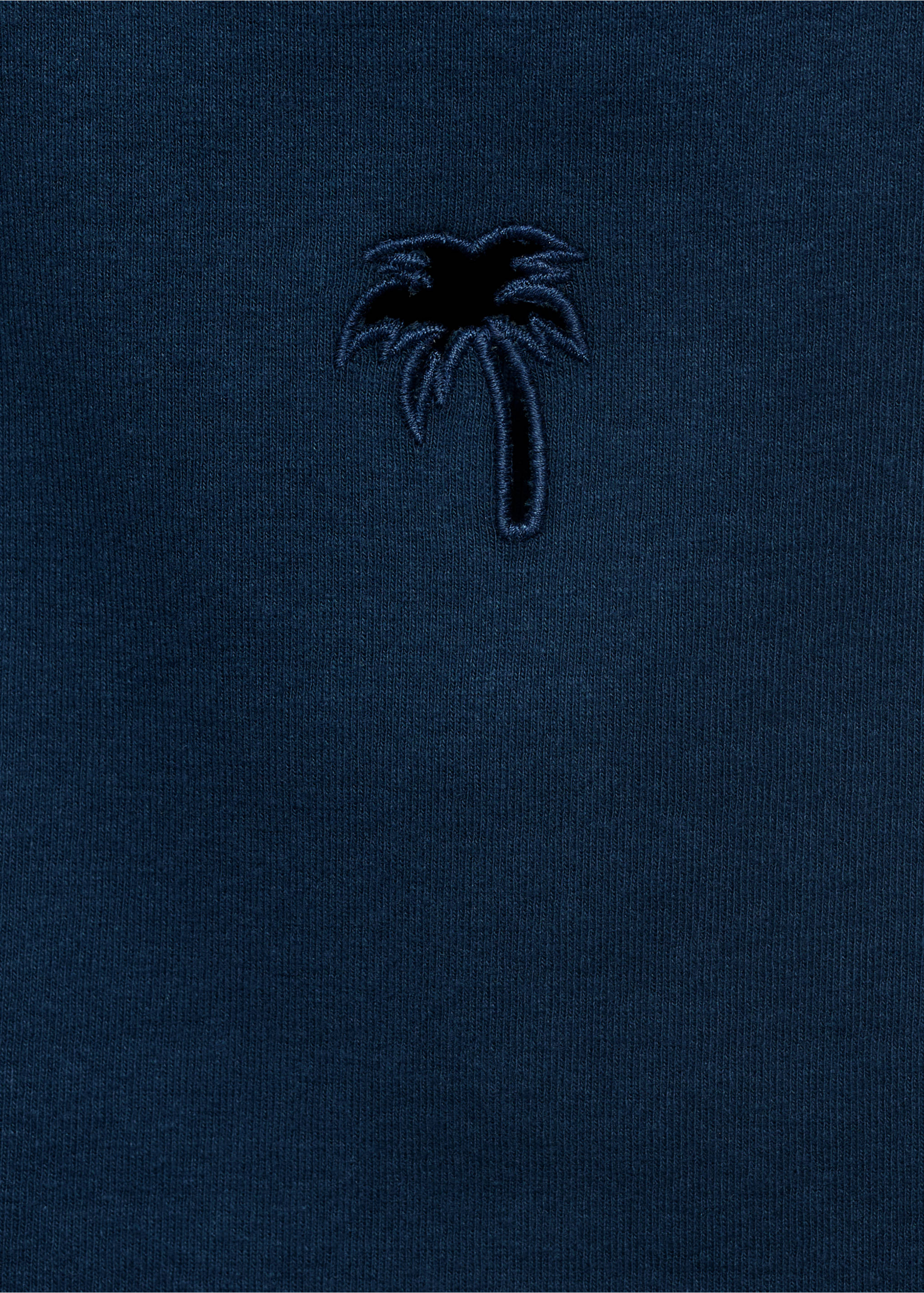 Embroidered strap top - Details of the article 0, Dark Navy. Ref: 87039216-00.