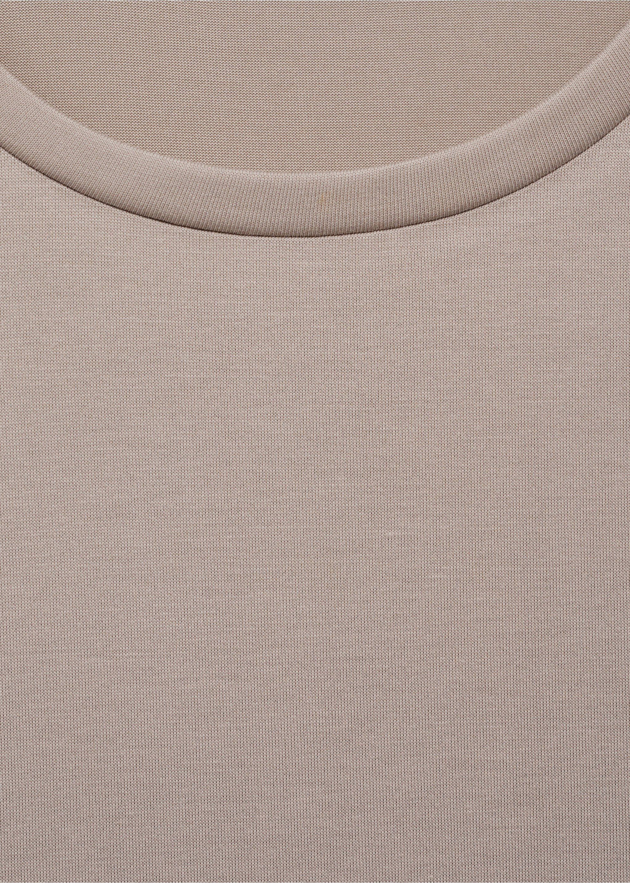 Camiseta fluida hombros fruncidos - Detalle del artículo 8, Gris claro/pastel. Ref: 87039217-00.