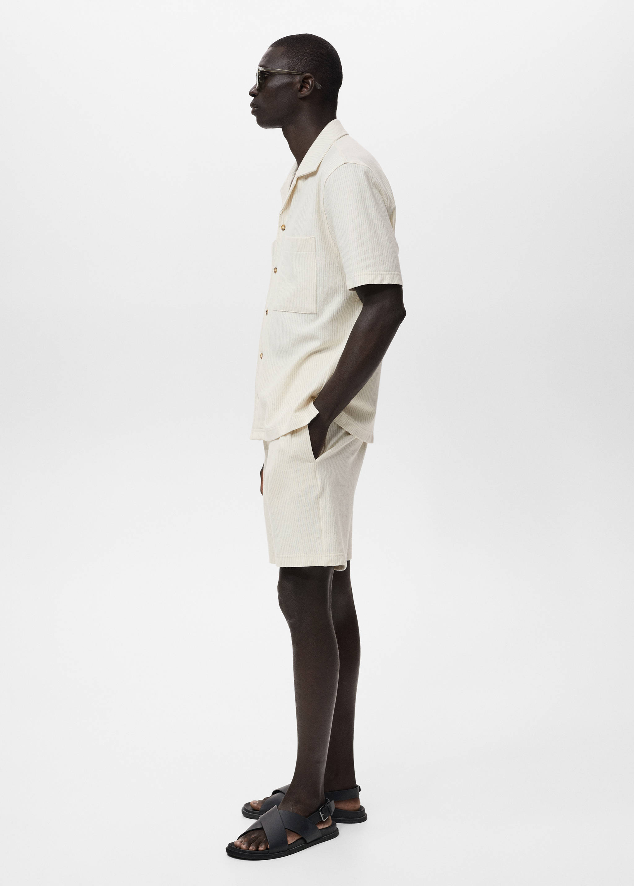 Gestreiftes Baumwollhemd - Detail des Artikels 2