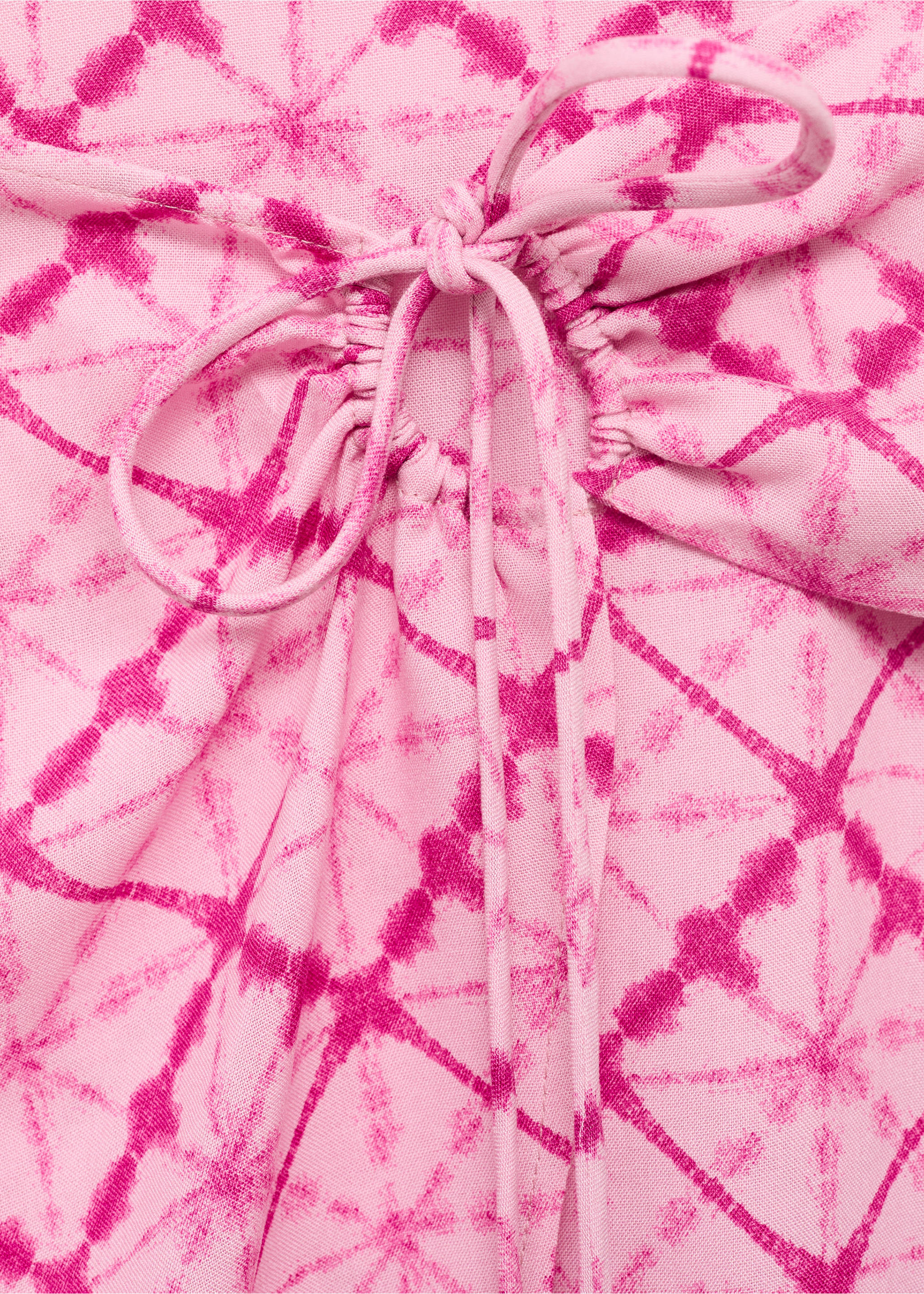 Wrap print skirt - Details of the article 8, Pink. Ref: 87039221-00.