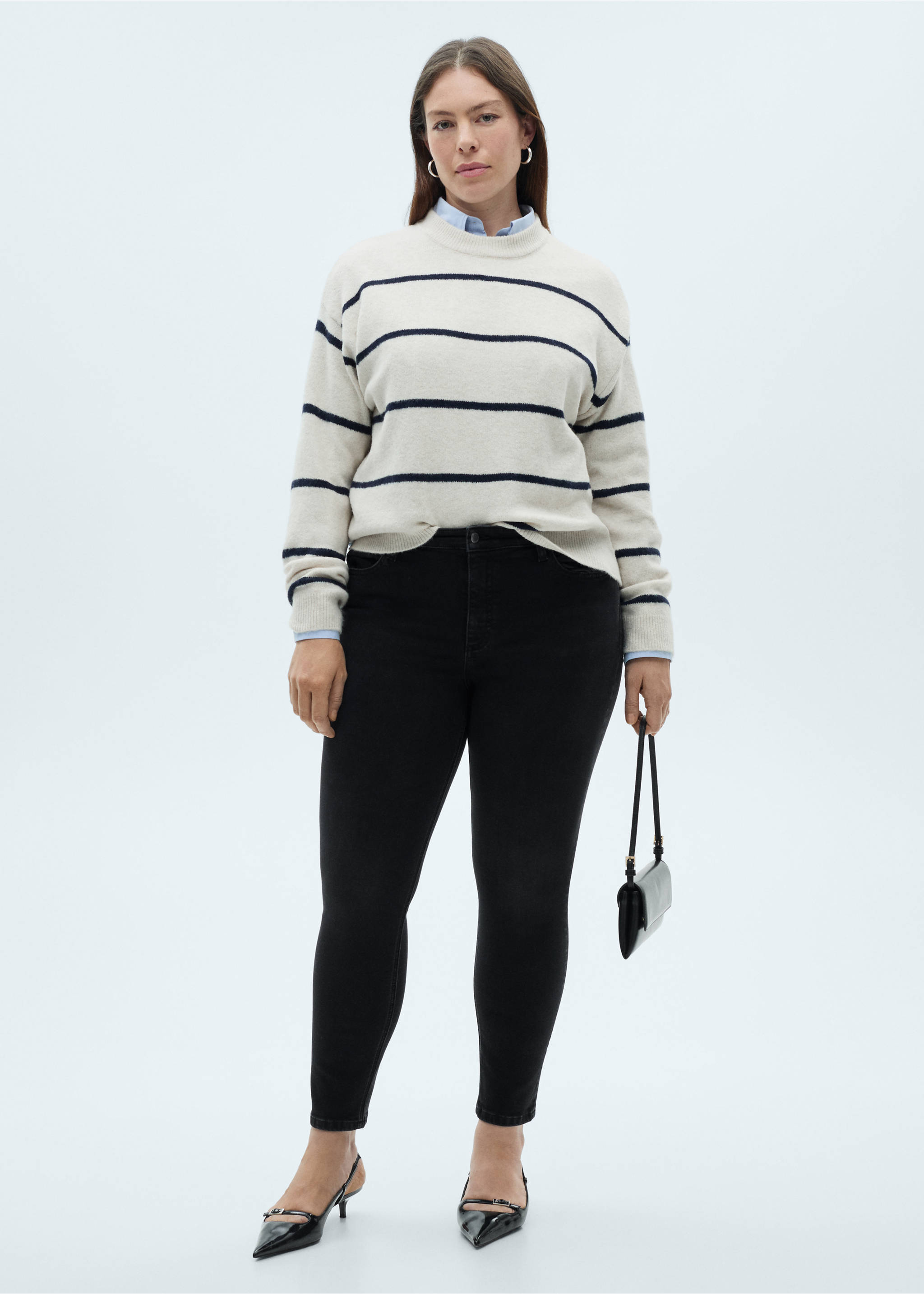 Jean skinny taille normale - Détail de l'article 3, Black denim. Ref: 87040240-00.