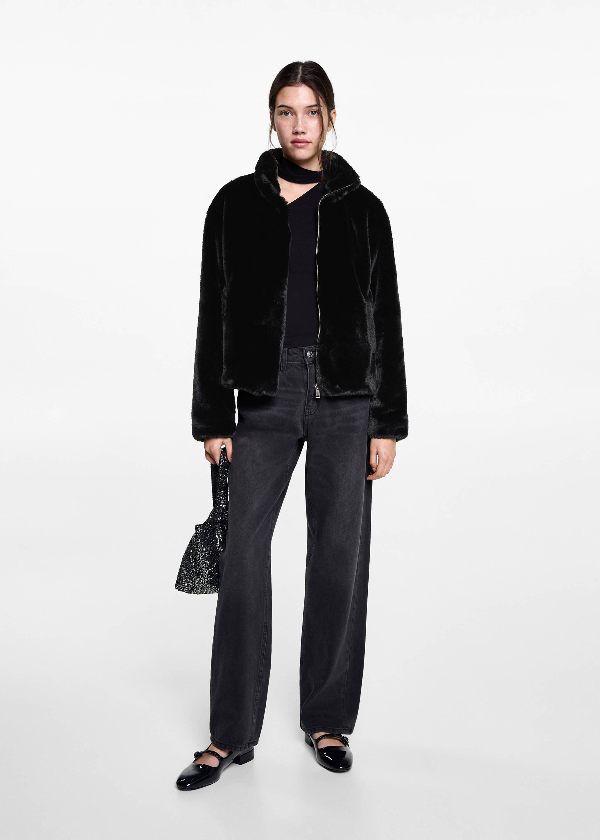 Abrigo pelo cremallera - Plano general