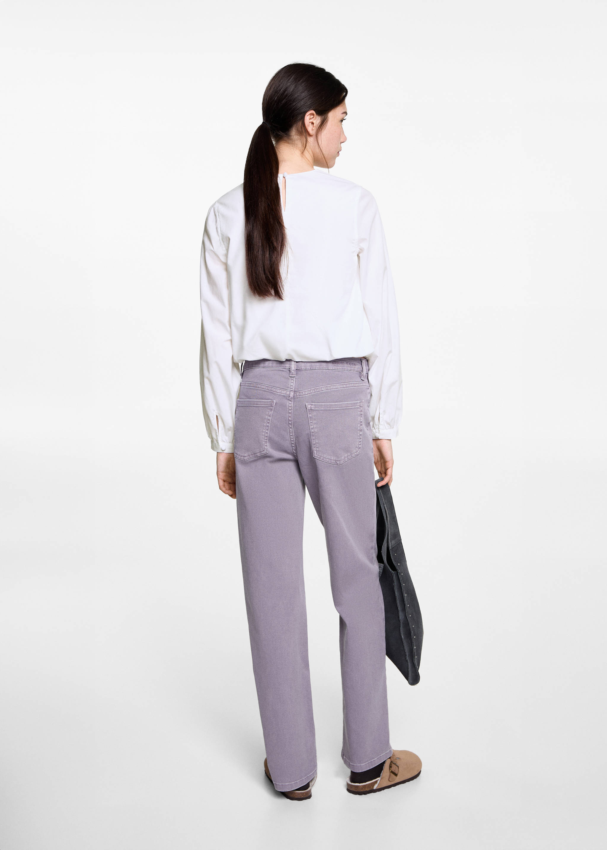 Camisa de popelina abaloada - Verso do artigo