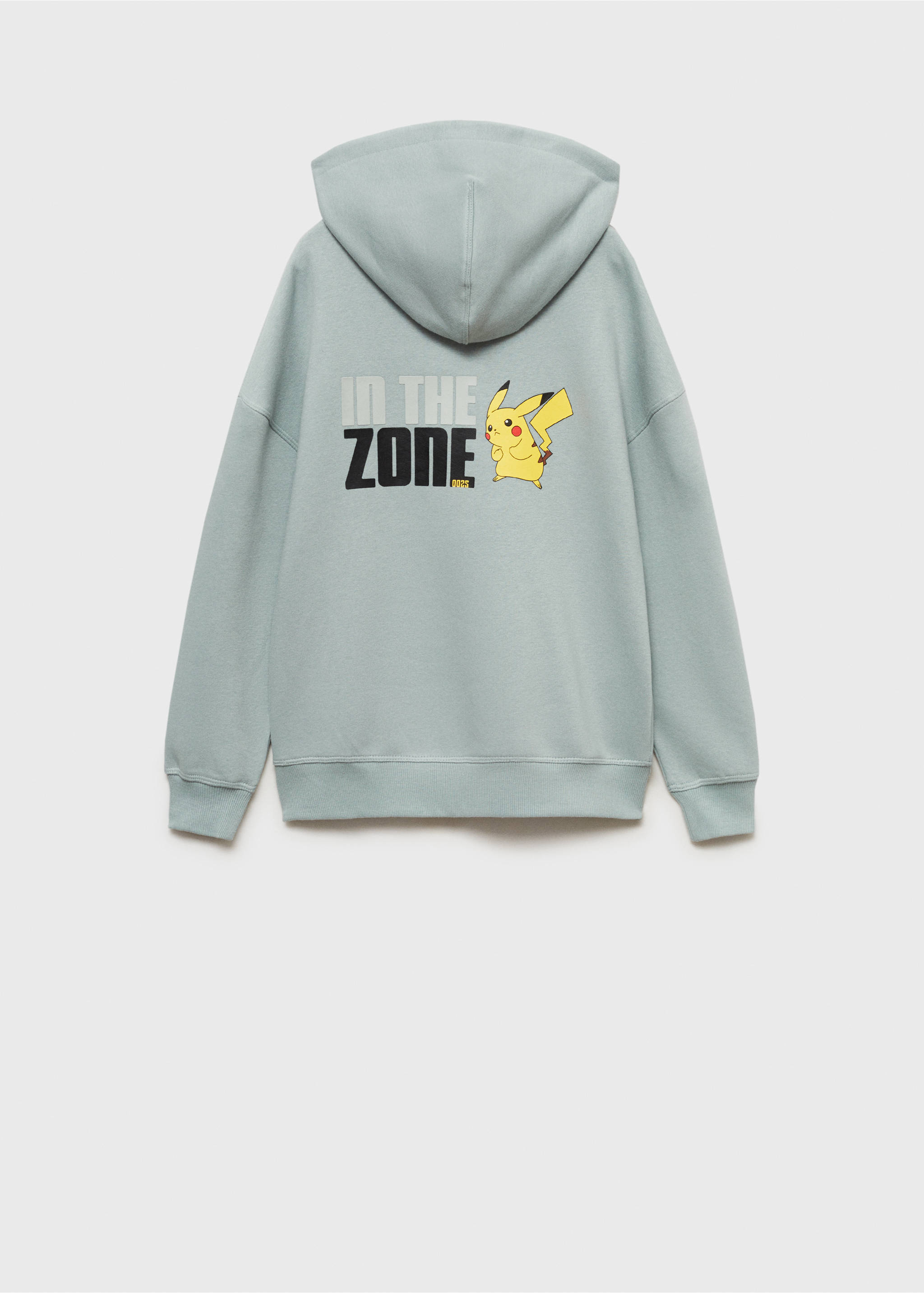 Sweat-shirt Pokemon - Verso de l’article, Vert d´eau. Ref: 87040265-00.