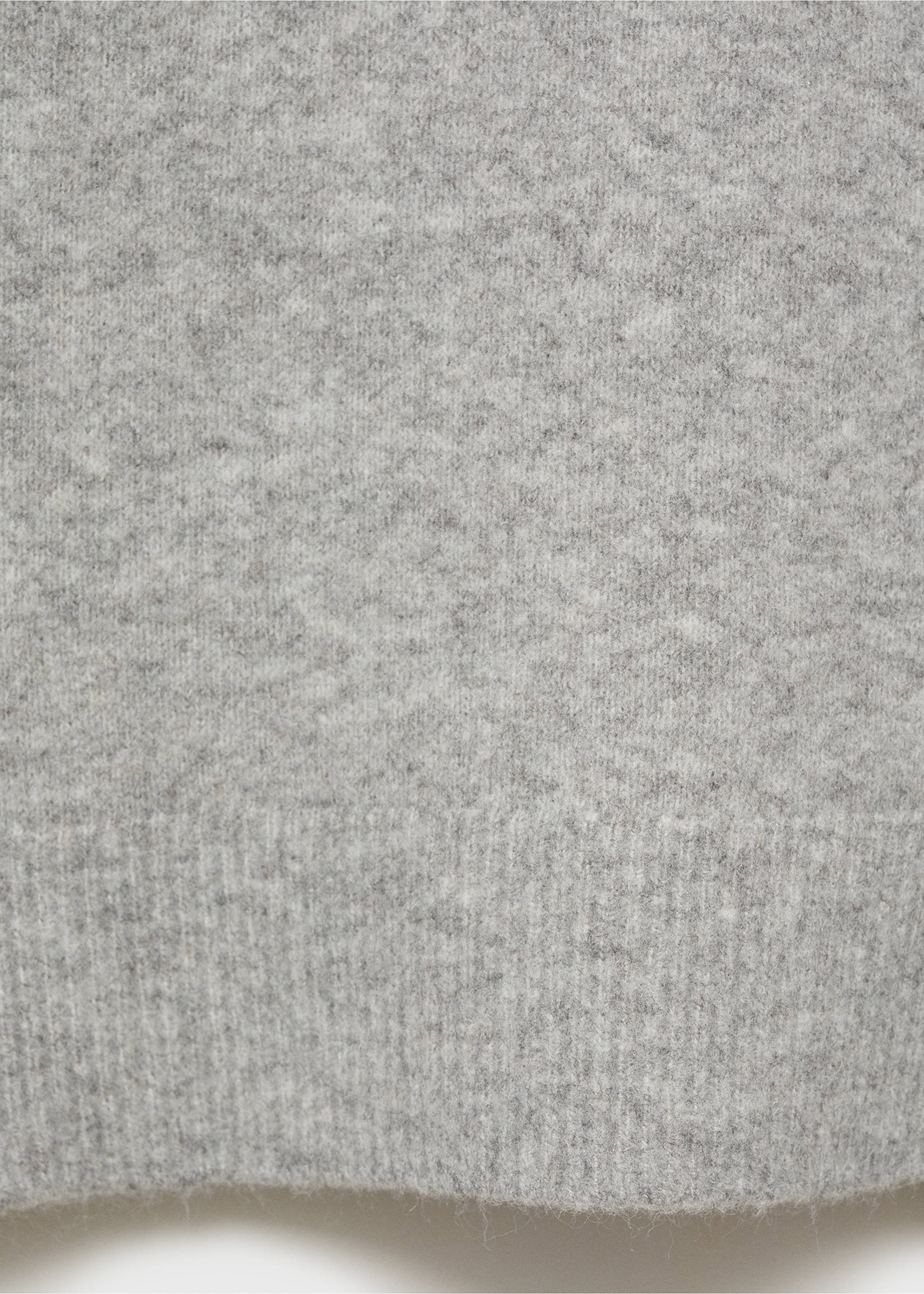 Φόρεμα πλεκτό ζιβάγκο - Λεπτομέρεια του προϊόντος 0, Γκρι Μέτριο Μελανζέ. Ref: 87040284-00.