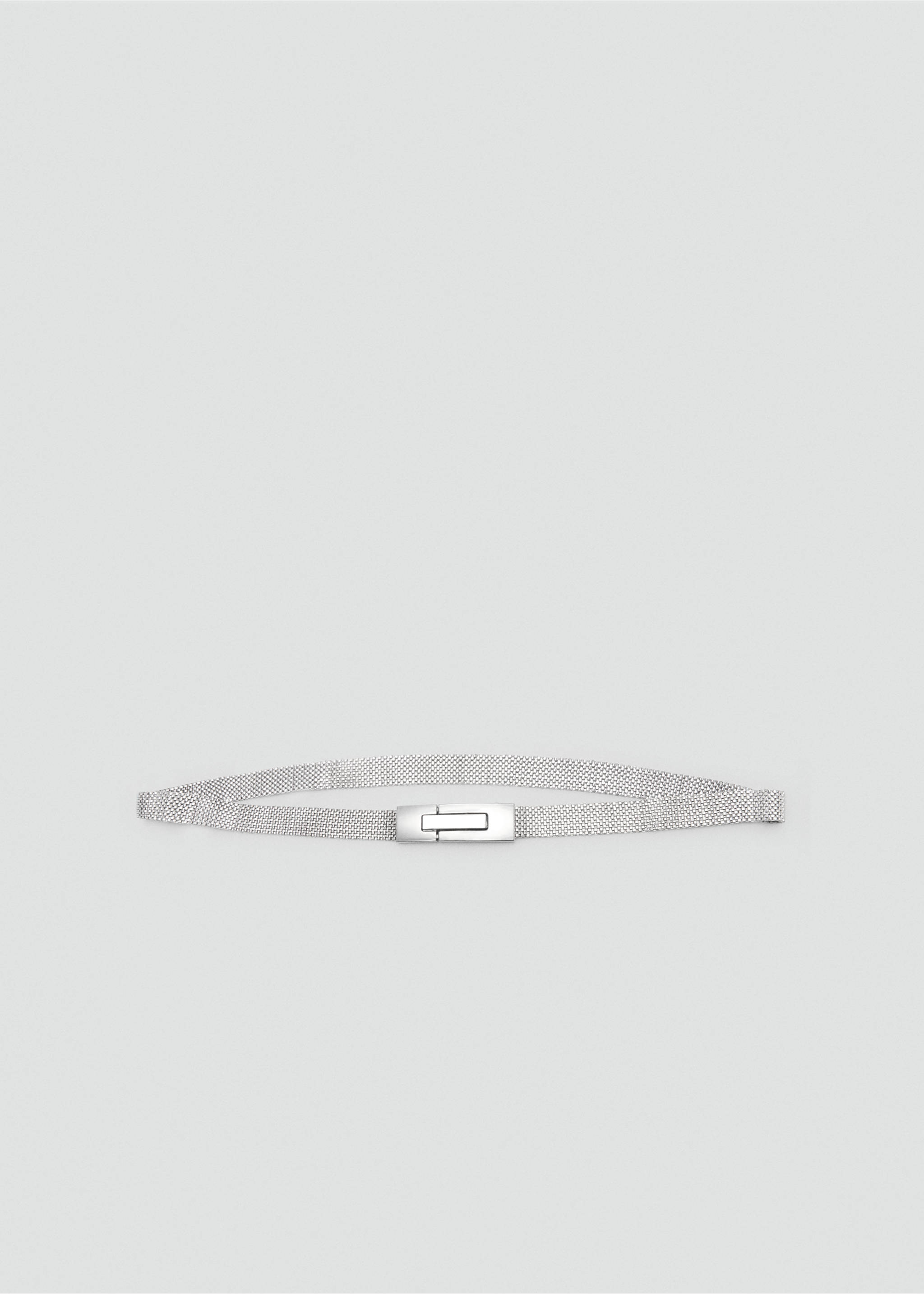 Ceinture fine métallique - Article sans modèle, Argent. Ref: 87040286-00.