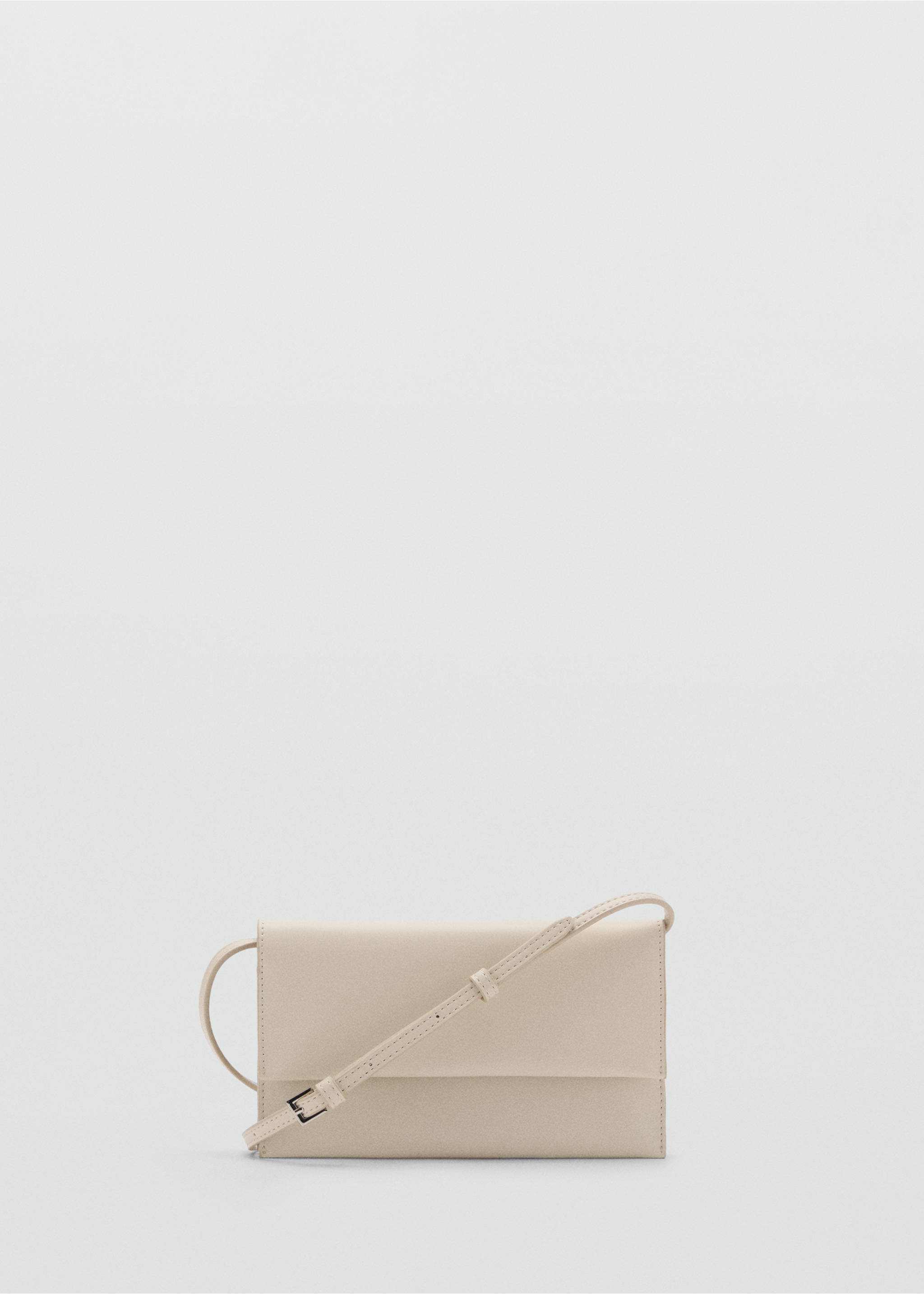 Crossbody bag with flap - Article without model, Off White. Ref: 87040292-00.