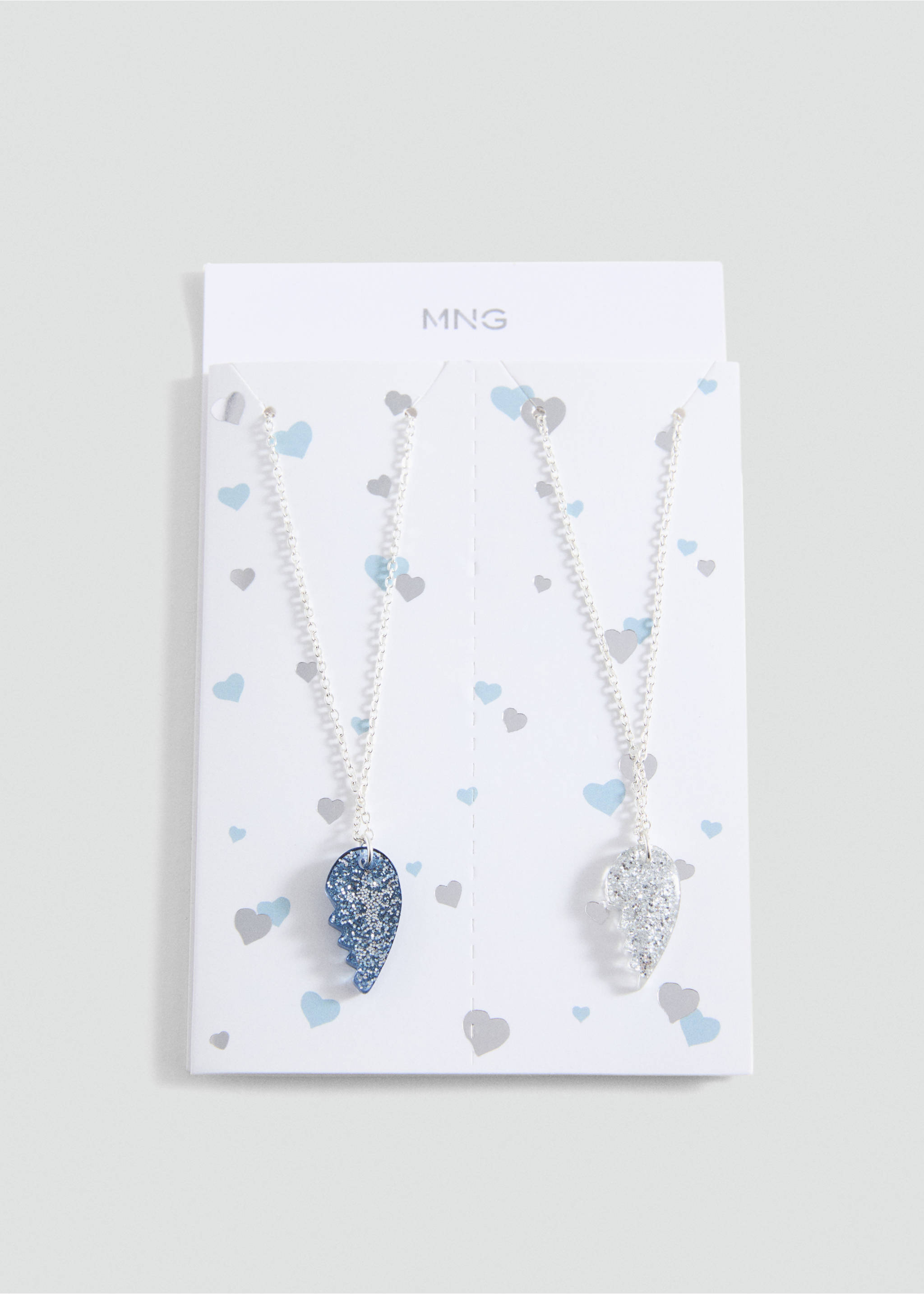 Heart pendant necklace - Article without model, Silver. Ref: 87040324-00.