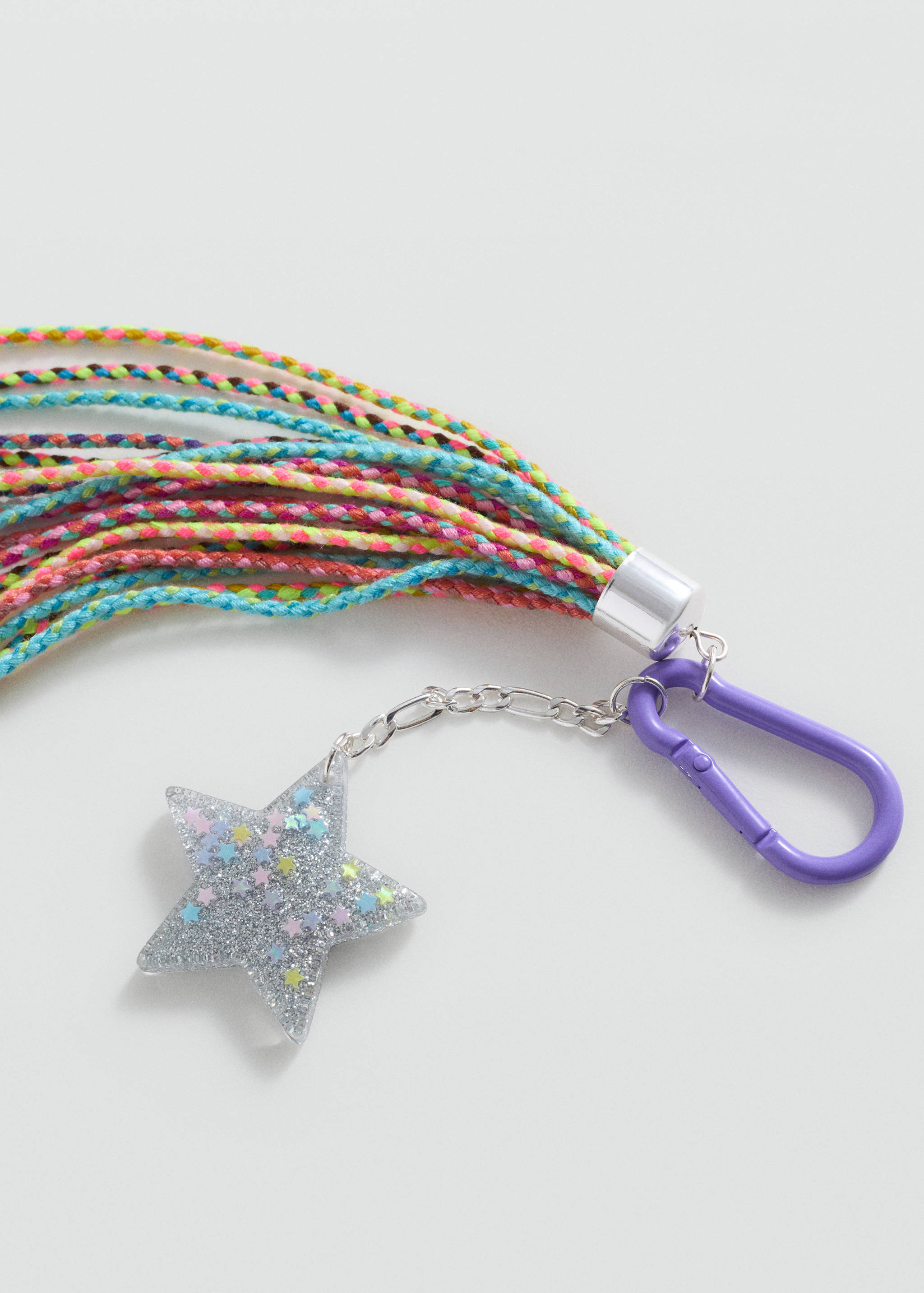 Sequin key-ring - Medium plane